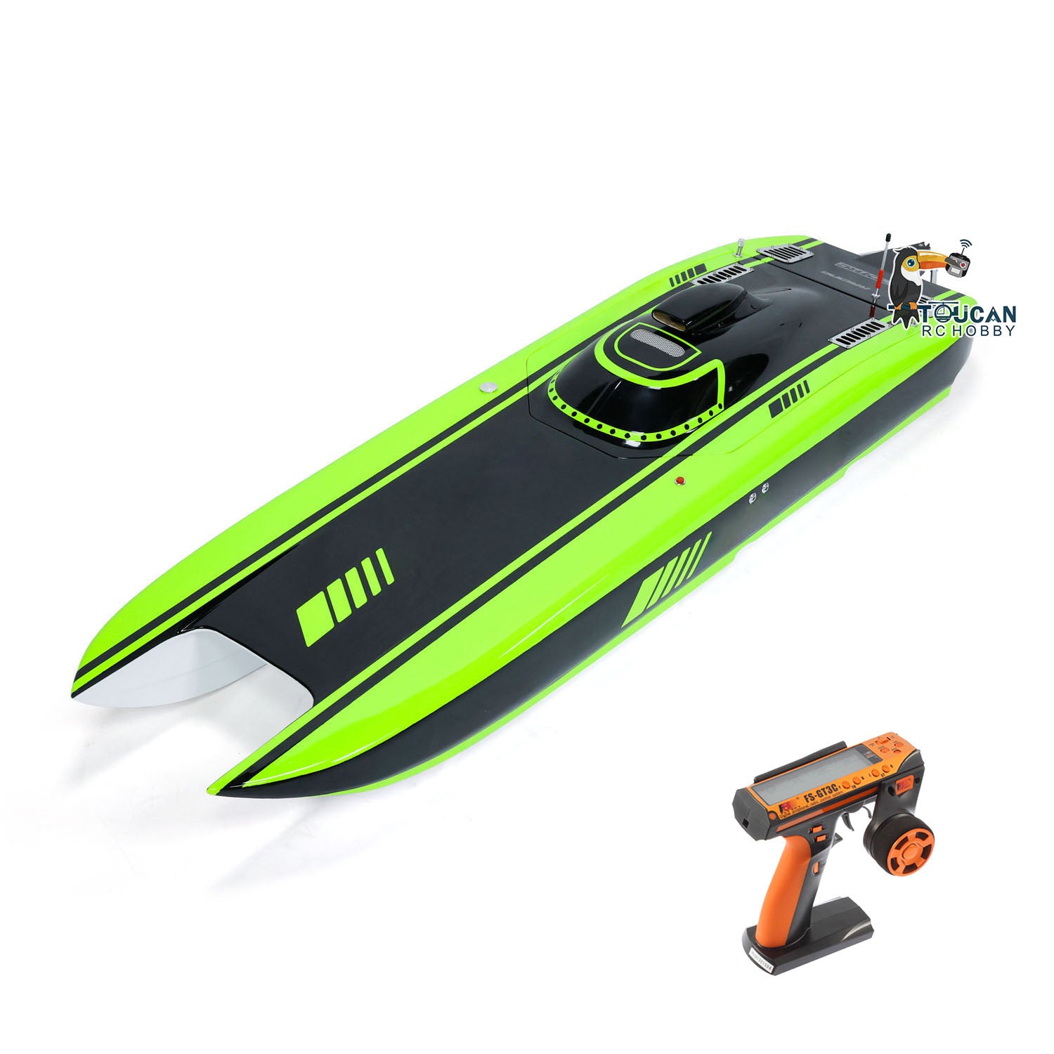 G30E 30CC Gas-Powered Racing RC Boat Kit - Painted Kevlar Hull, DIY Model with Engine, Servo & Controller (1300x360x220mm) - High Speed 65-70km/h - Perfect for Lakes, Ponds & Competitive RC Racing