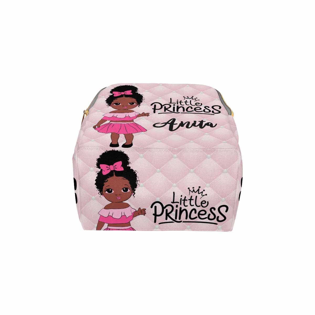 Custom Personalized Diaper Bag Backpack with Crown Design & Name Embroidery - Fashionable Nursing Shoulder Bag for Women & Men, Perfect for Travel, Daycare & Everyday Use