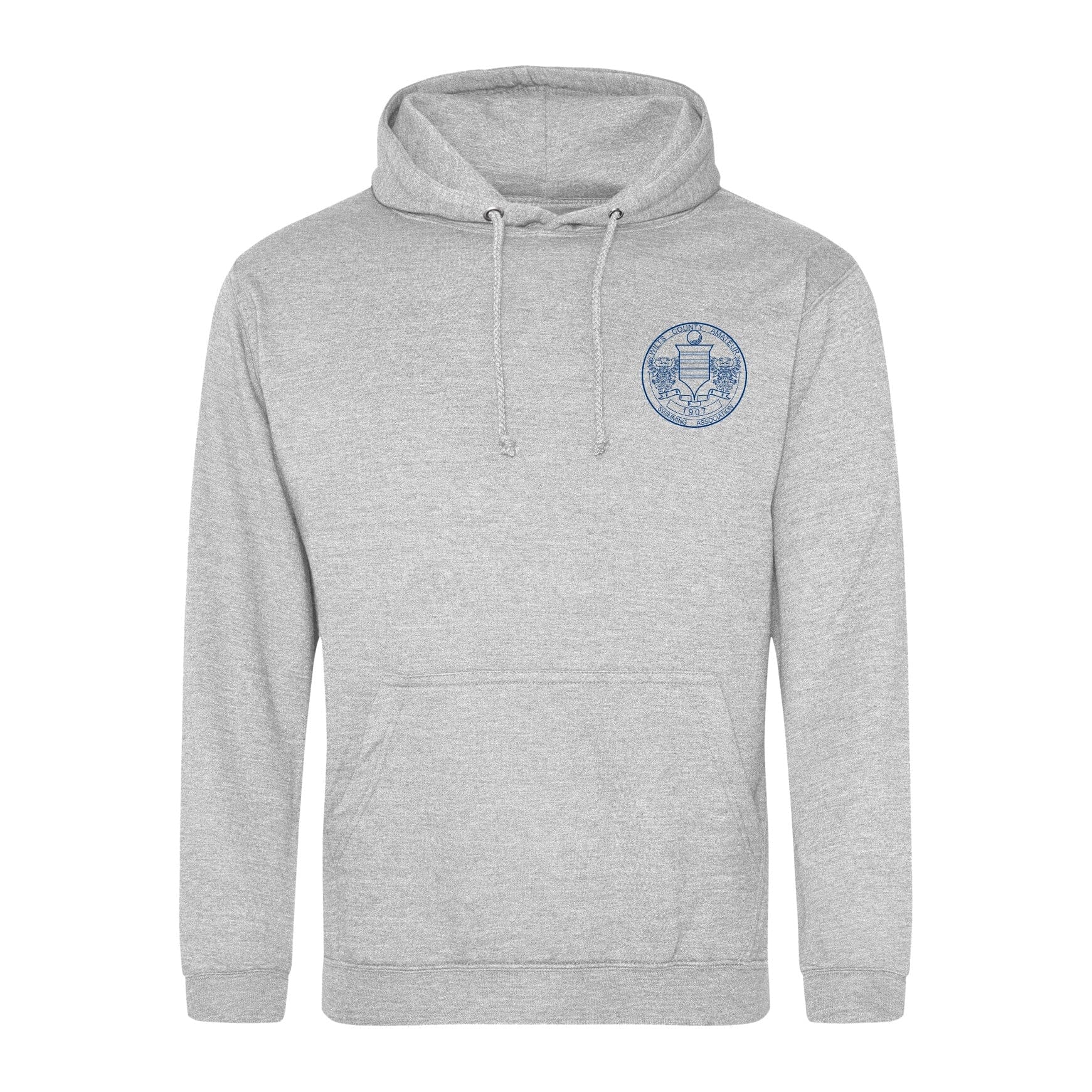Wiltshire County ASA Championships 2025 Hoodie - Heather Grey - Comfortable Athletic Sweatshirt for Swimming Competitions & Team Spirit