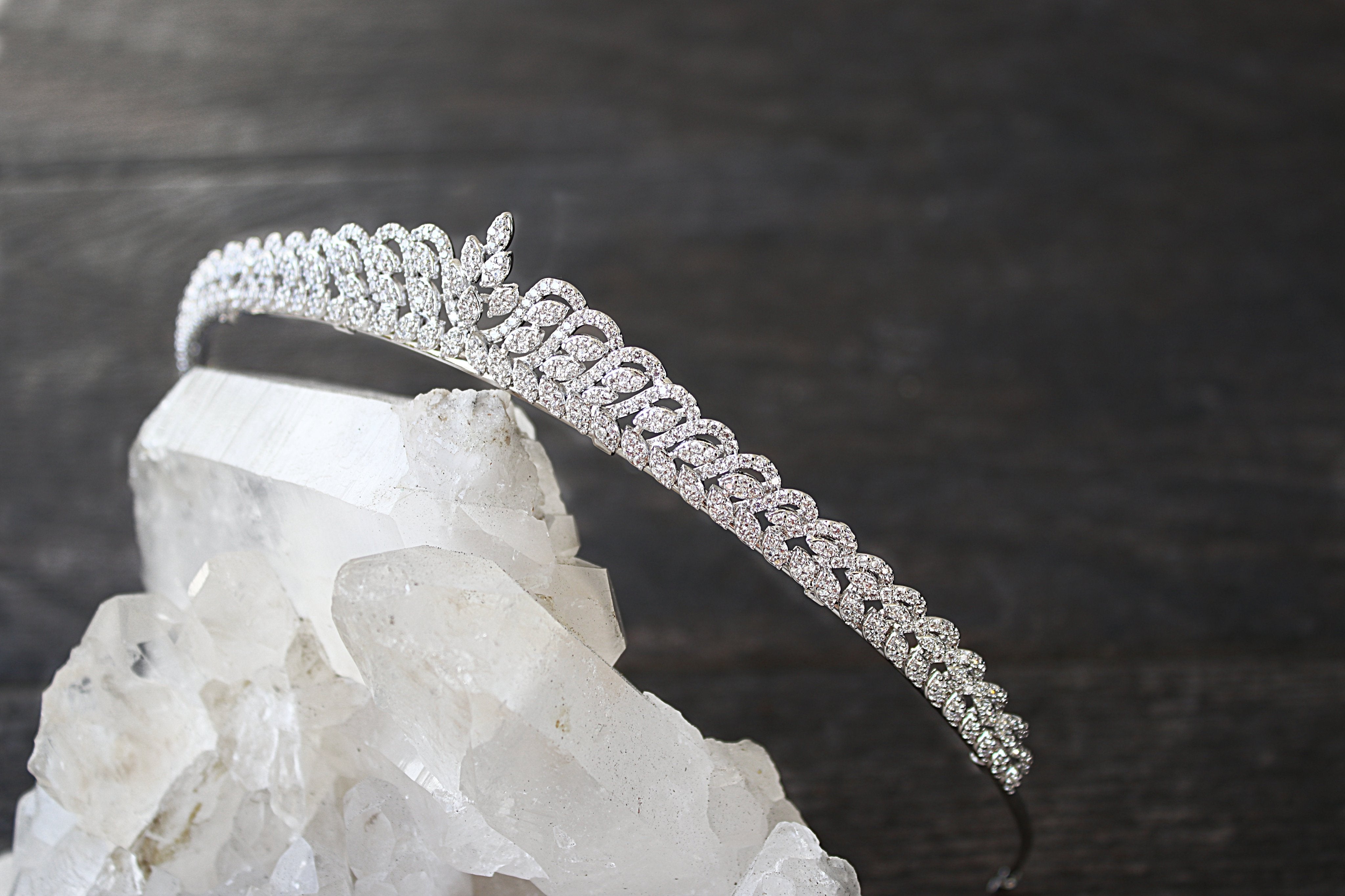 COLETTE Petite Tiara - Elegant Small Crown for Women | Perfect for Weddings, Prom, Pageants & Special Occasions | Sparkling Rhinestone Hair Accessory
