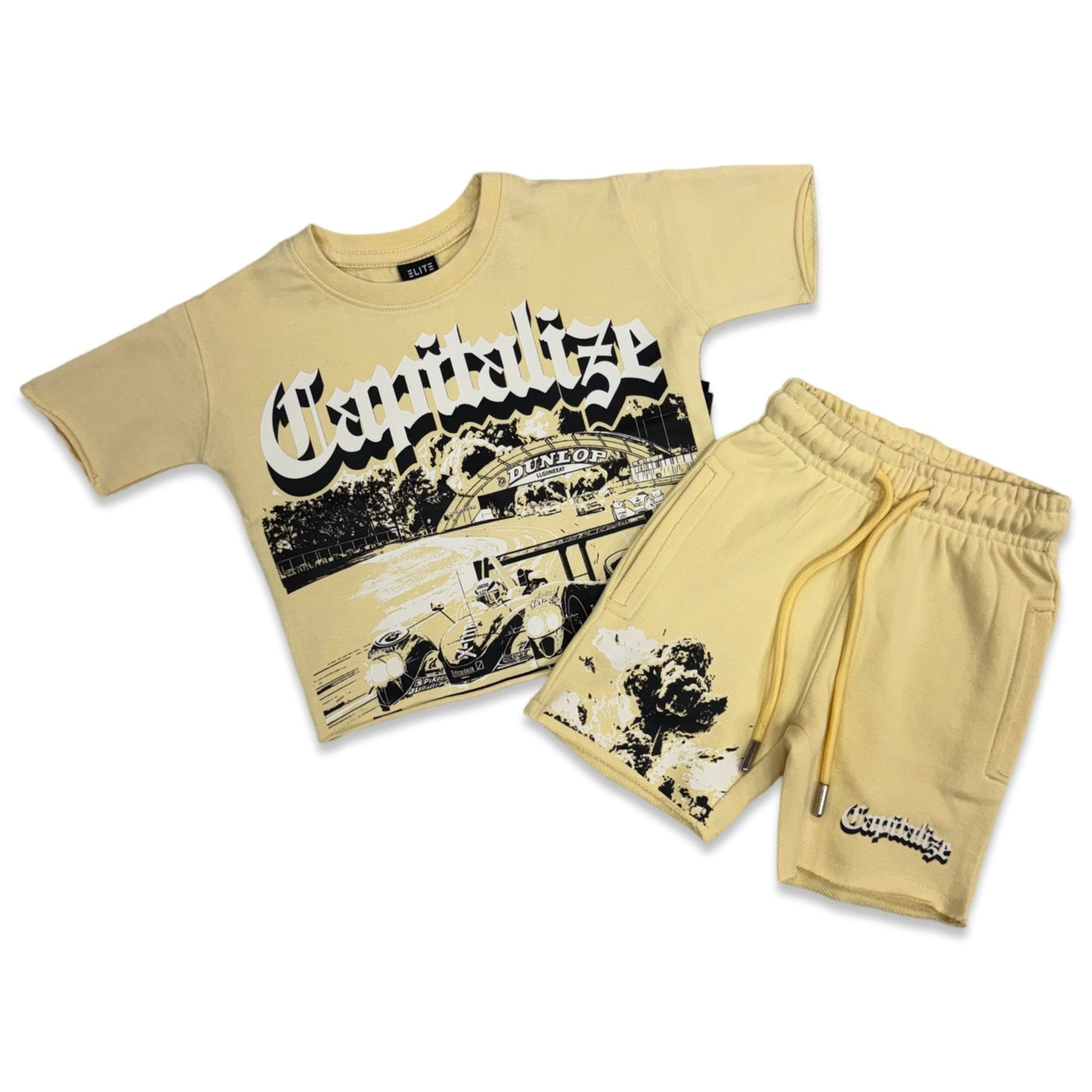 Elite Kids 'Capitalize' Short Set - Trendy Outfit for Boys & Girls - Perfect for Playdates, School & Summer Activities