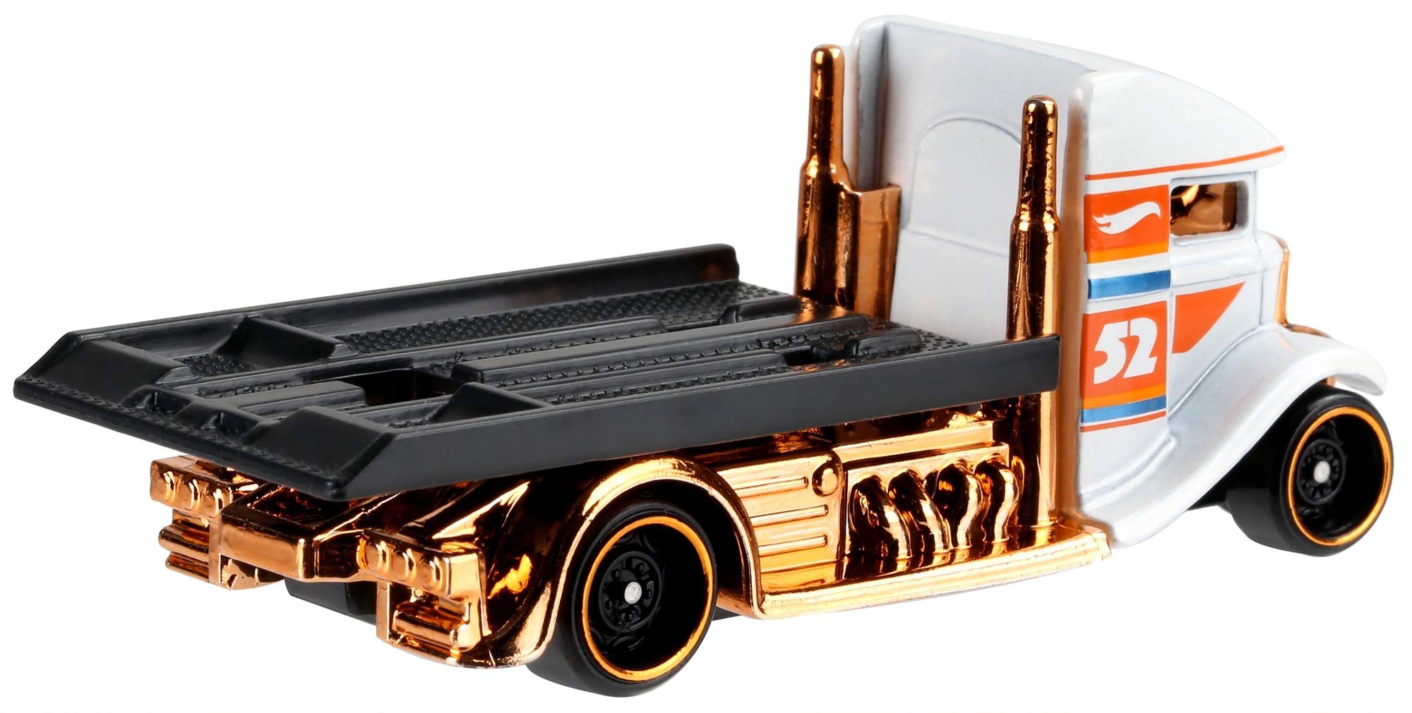 Hot Wheels 2020 Pearl & Chrome Series 3/6 - Fast Bed Hauler Diecast Car Toy (White) | Collectible Miniature Vehicle for Kids & Adults | Perfect for Play, Display & Racing Games