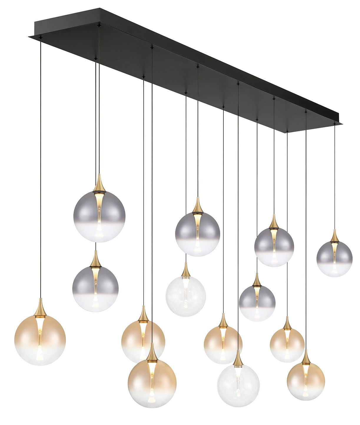 14-Light Gold Chandelier - Elegant Crystal Ceiling Light Fixture for Dining Room, Living Room, and Bedroom Decor