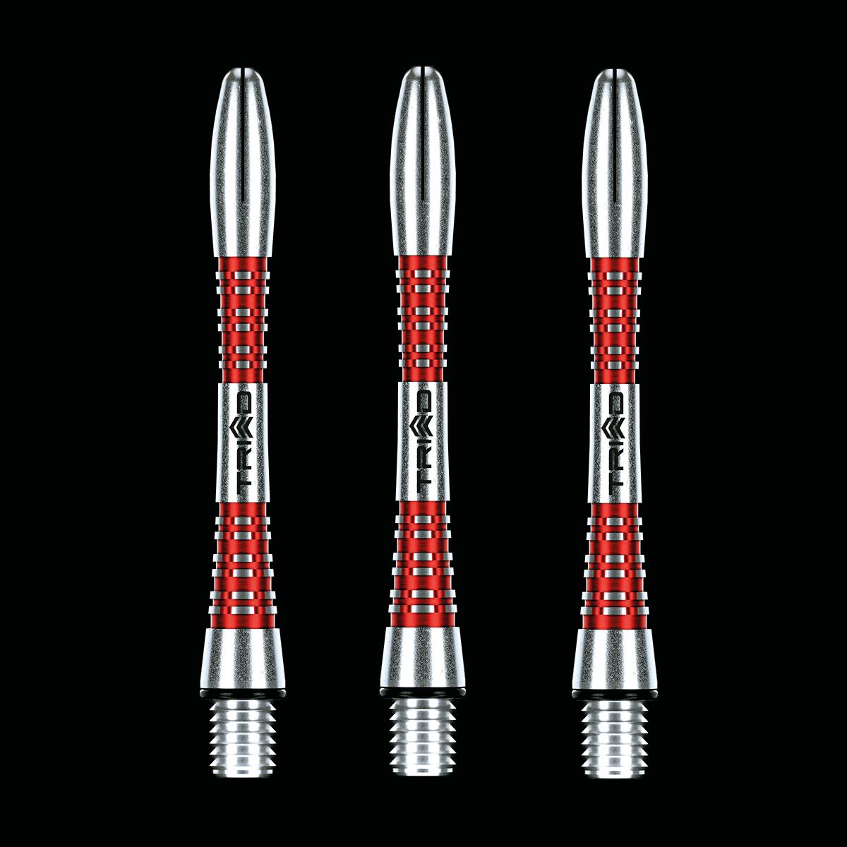 WINMAU Triad Red Aluminum Shafts for Steel Tip Darts - Professional Dart Shafts for Enhanced Grip & Performance | Perfect for Tournaments, Bars & Home Practice