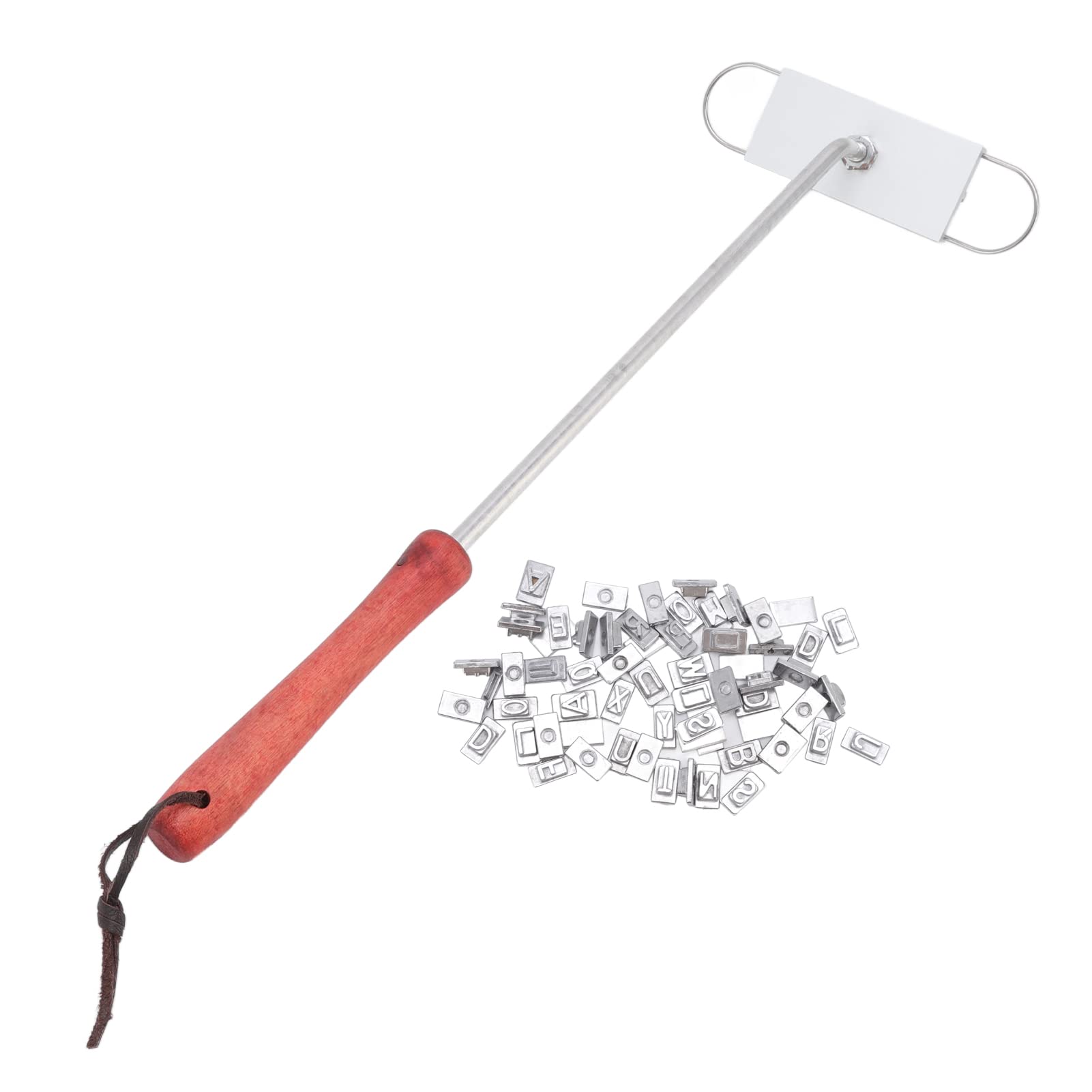 Professional BBQ Meat Branding Iron Set - Customizable English Letters for Steak, Burgers & Grilling - Perfect for Backyard BBQs, Camping & Outdoor Cooking