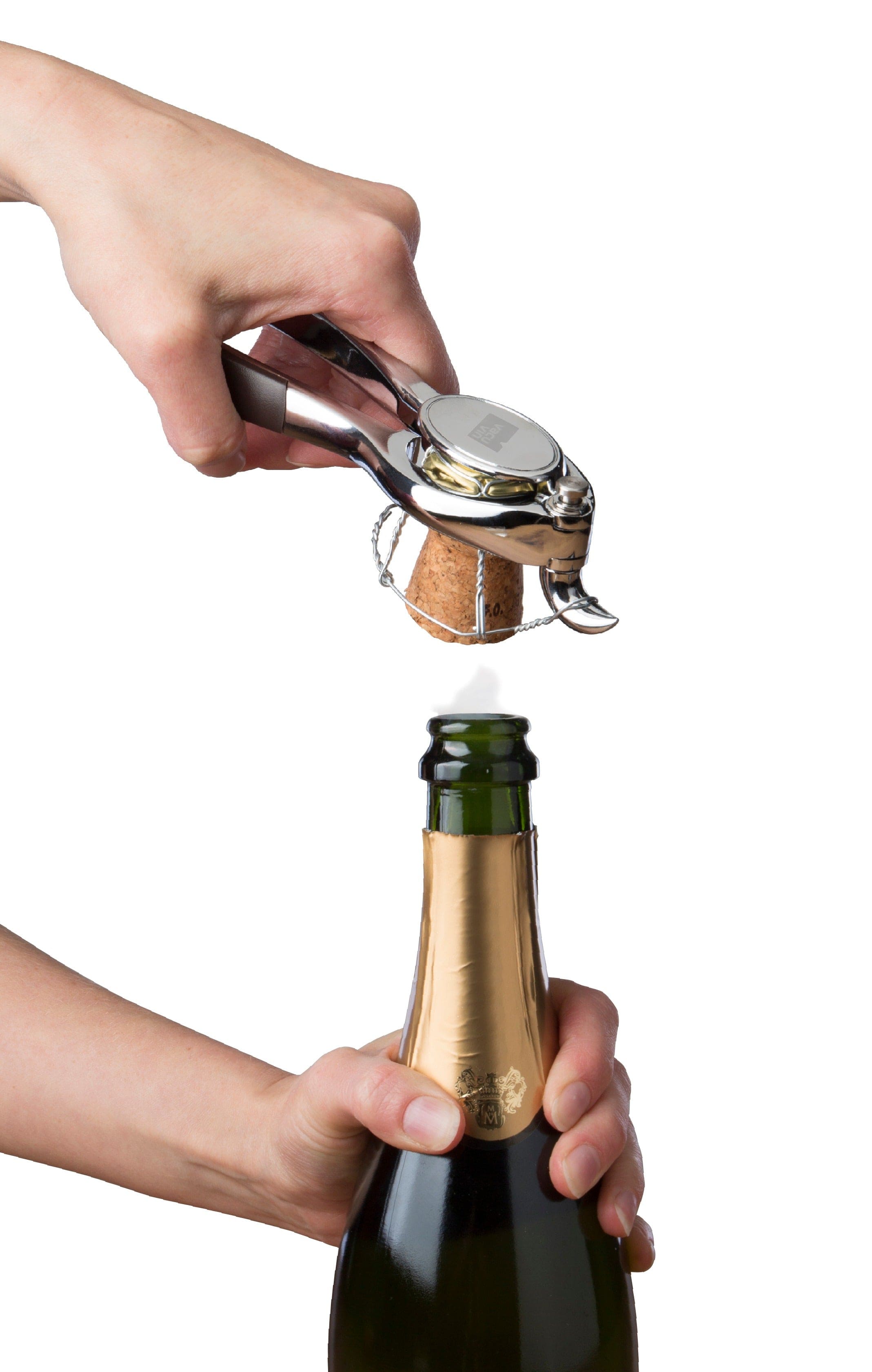 Vacu Vin Champagne Bottle Opener - Premium Wine Accessory for Easy Opening - Perfect for Parties, Weddings & Home Bars