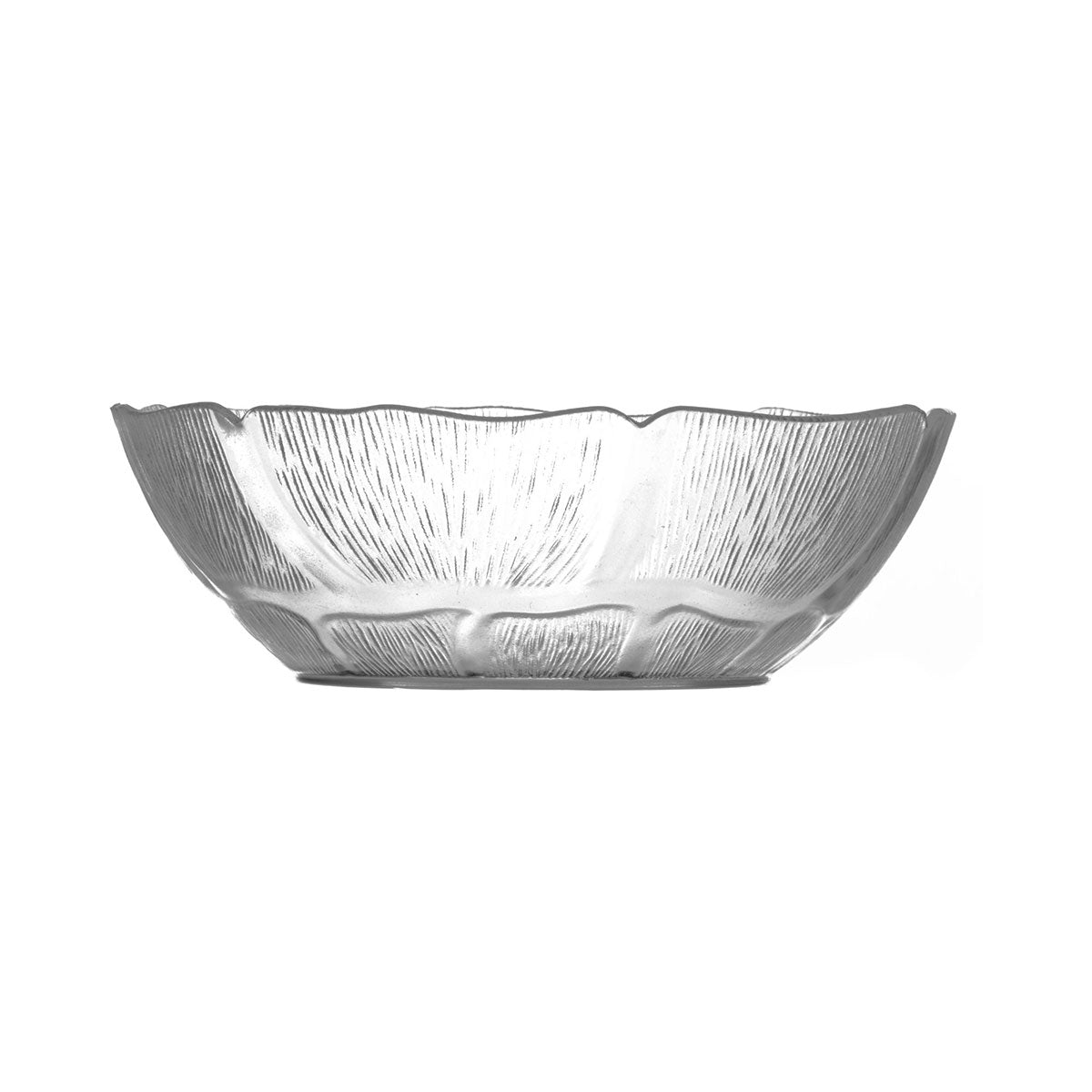 Carlisle 690407 Clear 18 oz Petal Mist Bowl - Durable Plastic Serving Bowl for Salads, Desserts, and Party Snacks - Perfect for Home, Restaurants, and Catering Events