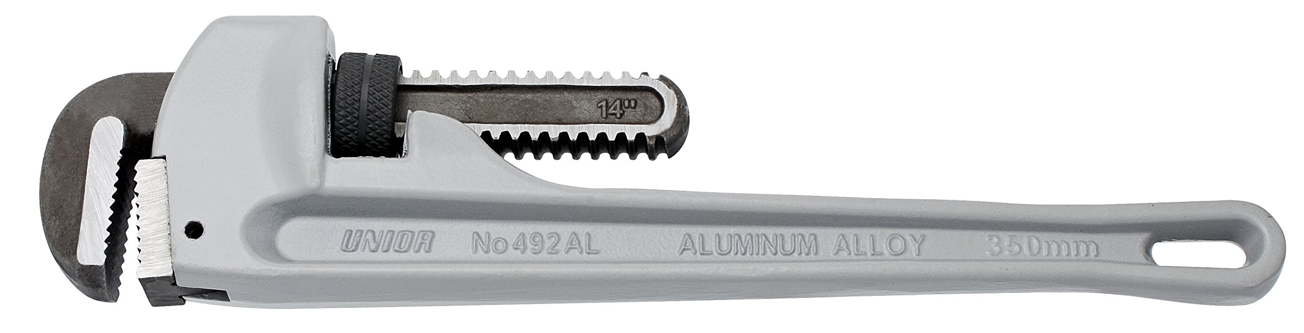 Unior 9602721 Heavy Duty Aluminum Pipe Wrench 24-inch - Professional Plumbing Tool for Tightening and Loosening Pipes, Ideal for Home Repairs and Industrial Use