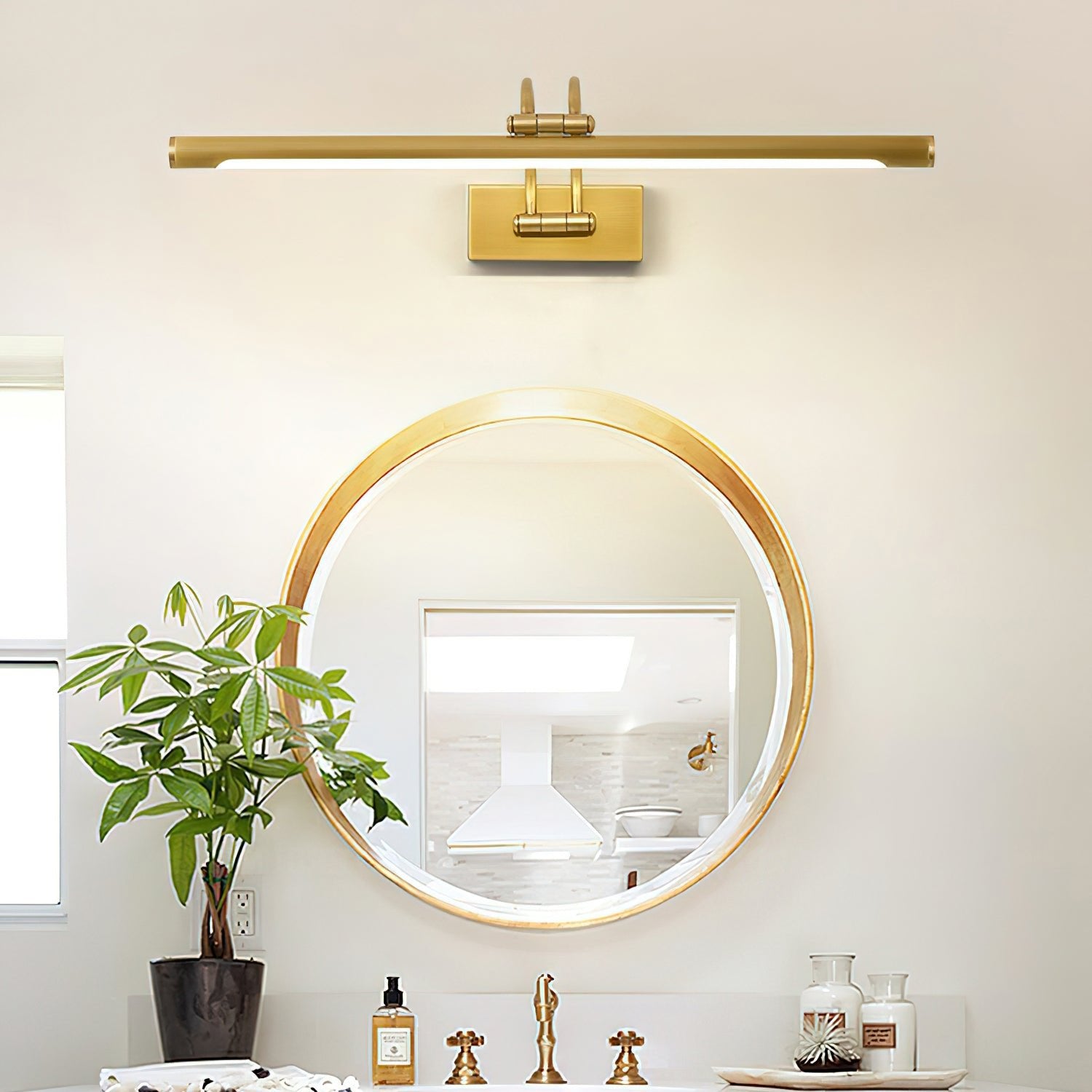 Modern Linear Vanity Wall Light - Sleek LED Bathroom Mirror Lighting for Makeup & Shaving - Perfect for Bedroom, Bathroom, and Dressing Room Vanity Areas