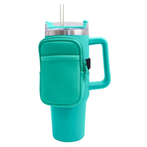 Neoprene Water Bottle Holder for Stanley Quencher 40oz & 20oz - Insulated Sleeve for Adventure, Hiking, Gym & Outdoor Activities