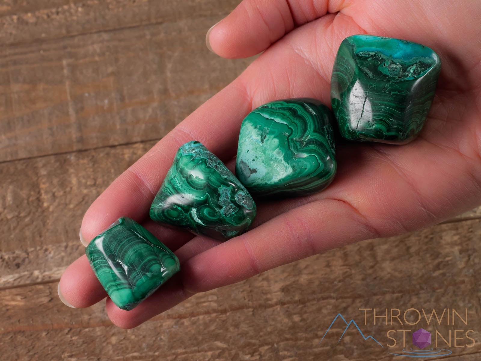 Malachite Tumbled Stone - Natural Healing Crystals for Self Care, Stress Relief & Positive Energy | Perfect for Meditation, Home Decor & Spiritual Healing
