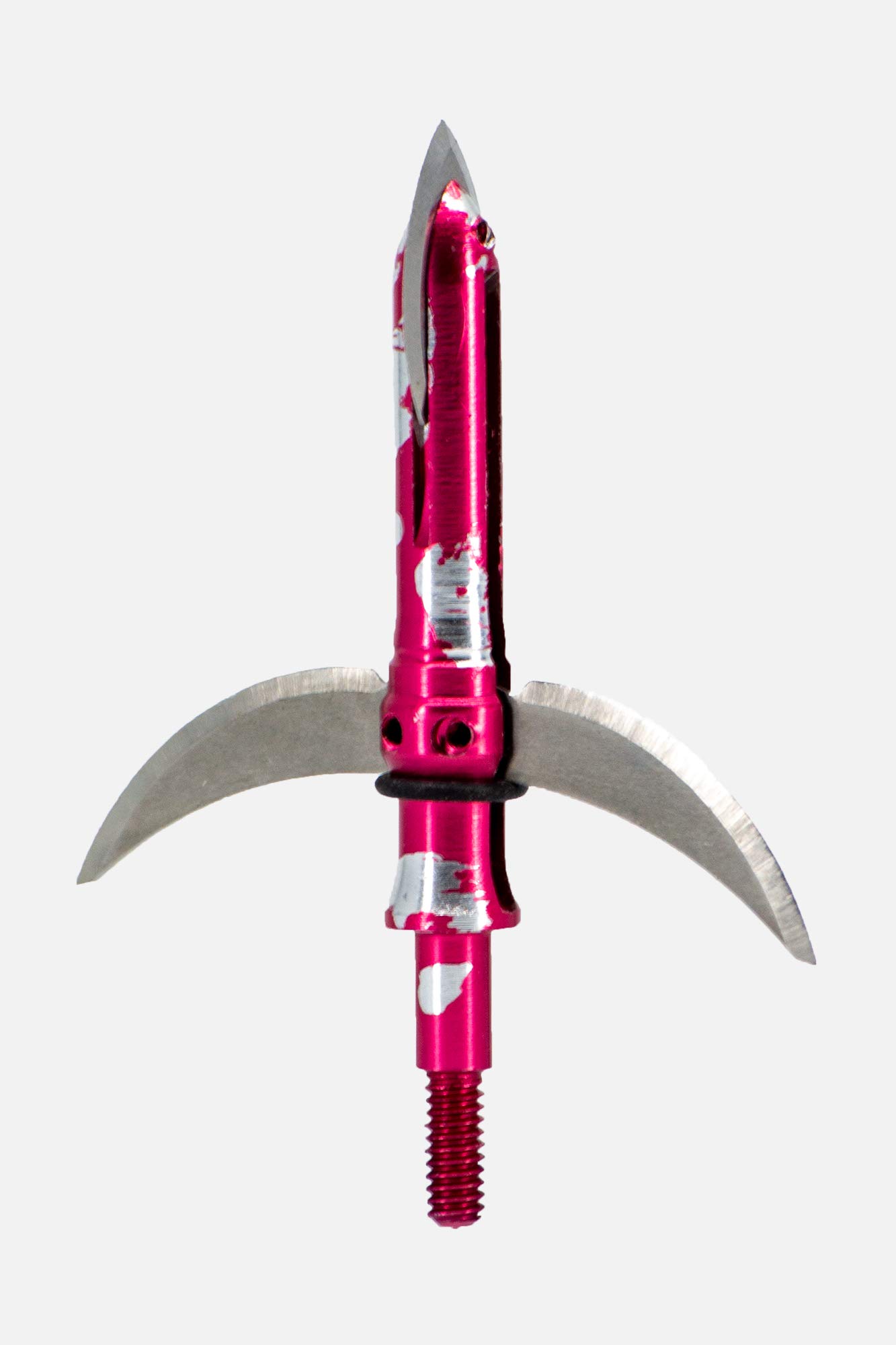 100 Grain Battle Axe Broadheads - 3 Pack (Red & Silver) for Hunting, Archery, and Outdoor Adventures