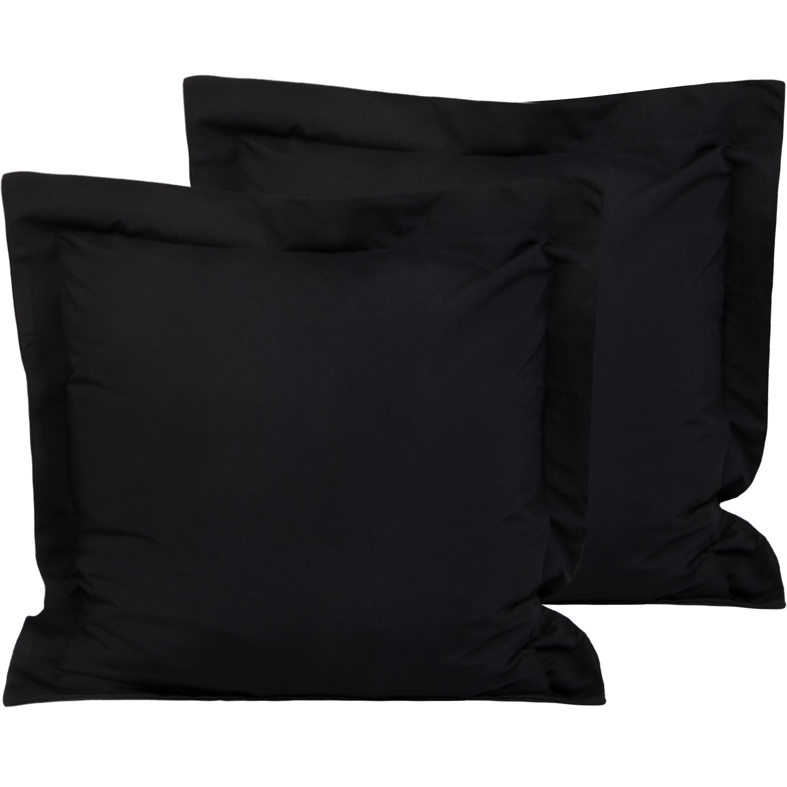 NTBAY 2 Pack 100% Soft Microfiber Square Pillow Shams 20x20 Inches - Hypoallergenic & Wrinkle-Free Bedding for Couch, Sofa, Bedroom Decor (White) - Perfect for Home, Hotel, and Guest Room Use