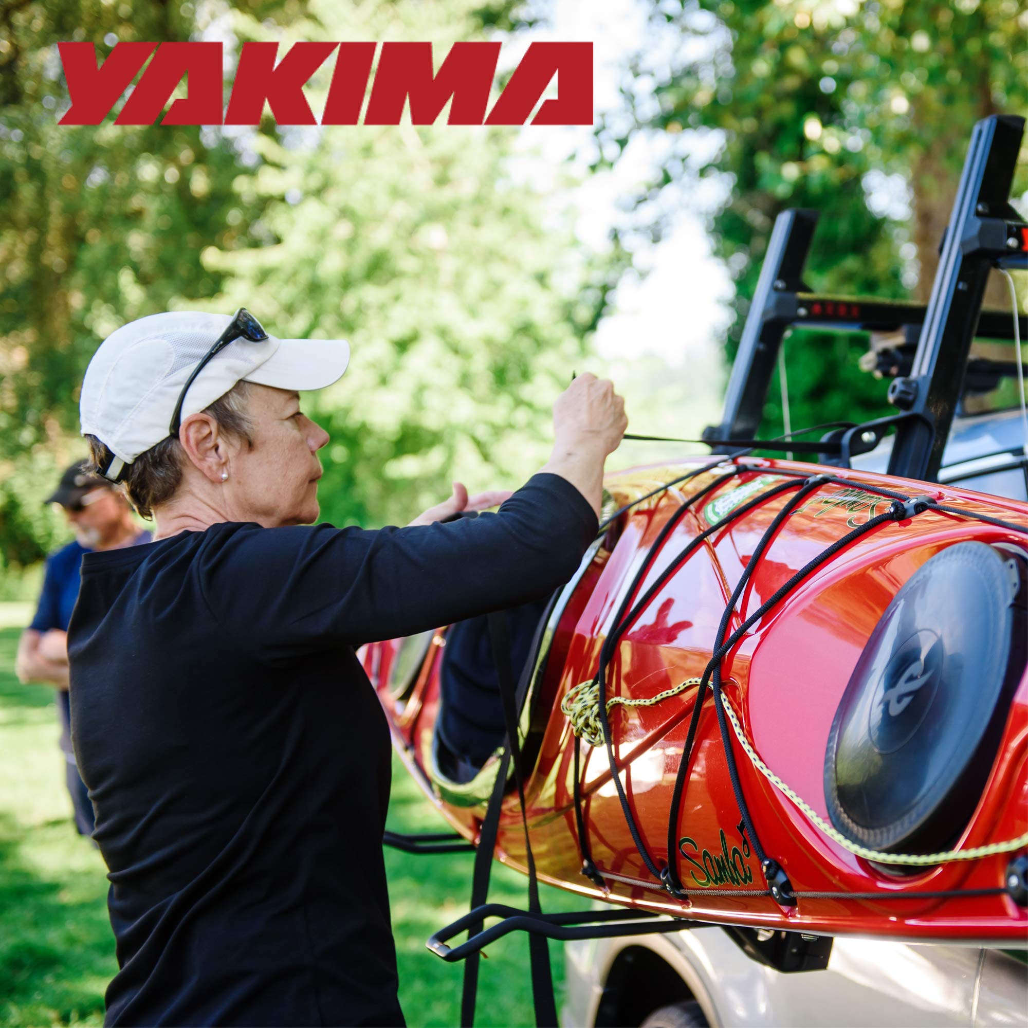 YAKIMA ShowDown Rooftop Kayak and SUP Rack - Heavy Duty Load Assist Carrier for 1 Kayak or 2 Stand Up Paddle Boards - Perfect for Trucks, SUVs and Outdoor Adventure Vehicles - Great for Camping, Beach Trips and Water Sports