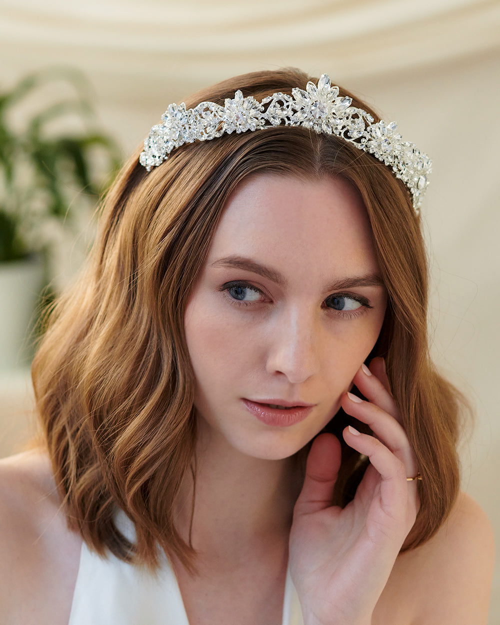 Francesca Tiara - Elegant Rhinestone Hair Accessory for Weddings, Prom & Special Occasions | Perfect Bridal Headpiece & Party Hair Jewelry