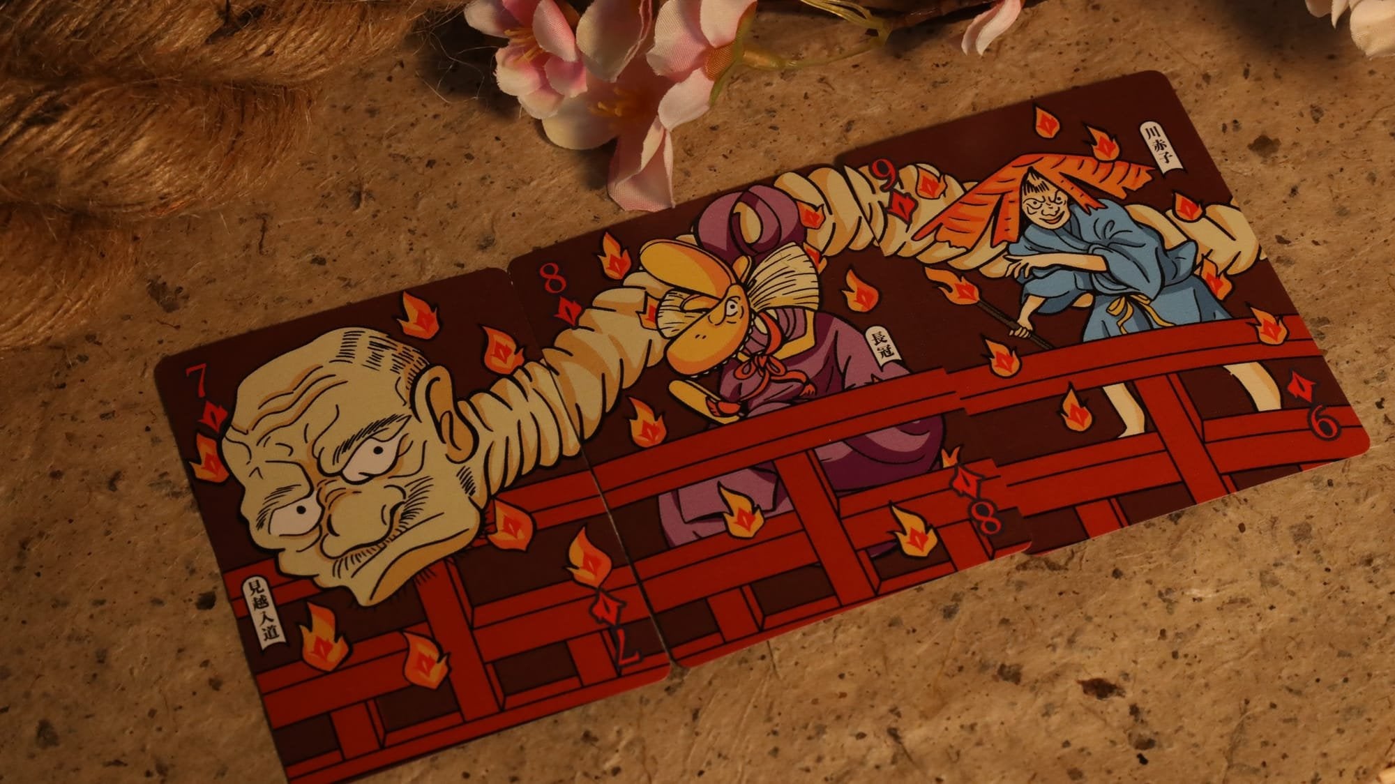 Hyakki Yagyo Yokai Realm Japanese Demon-Themed Playing Cards - Unique Collectible Deck for Card Games, Magic Tricks & Anime Fans