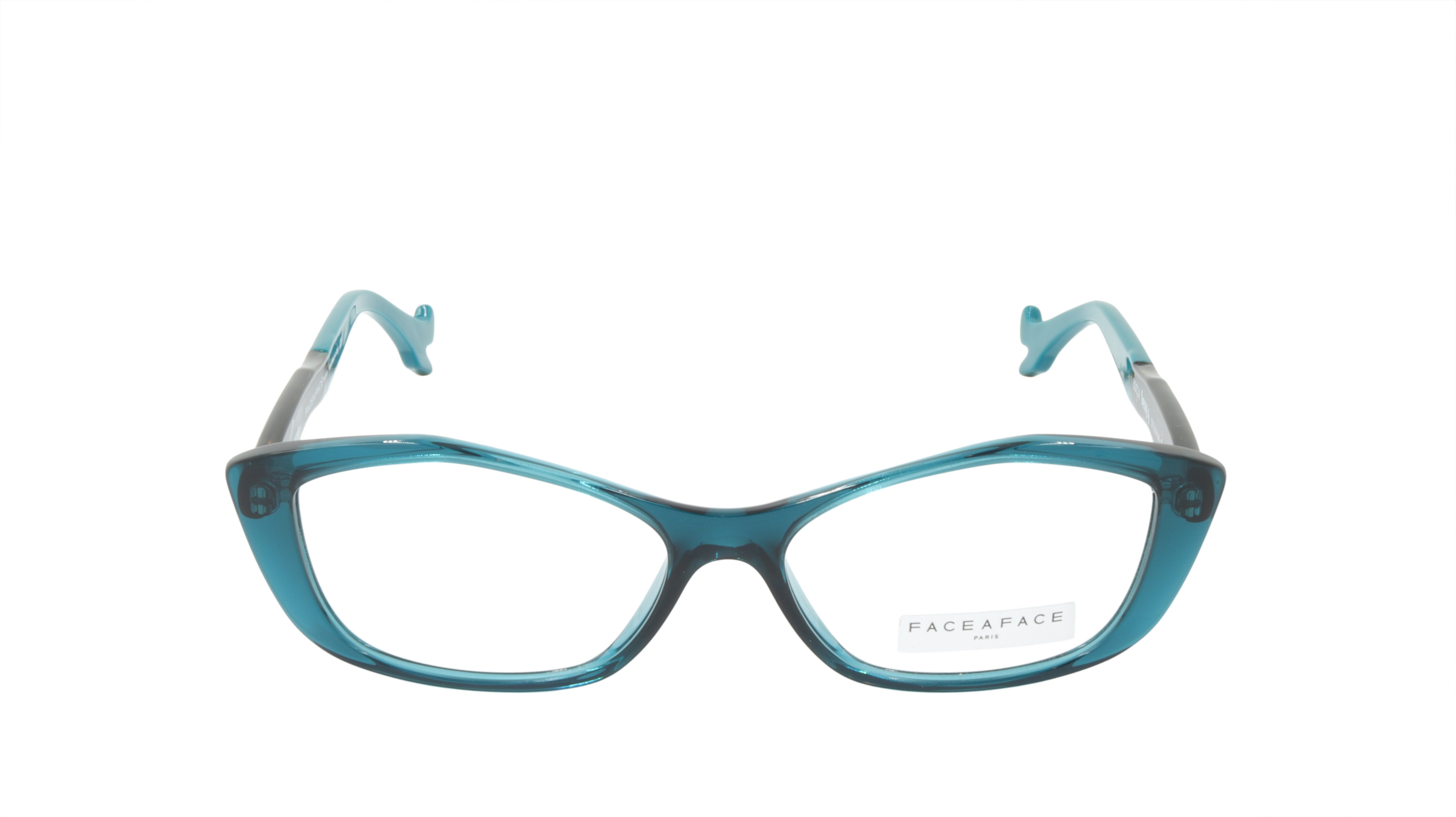 Face A Face BOCCA SEXY 2045 Acetate Eyeglasses Frame - 4 Colors Available (Dark Transparent) | Stylish Unisex Optical Frames for Work & Everyday Wear