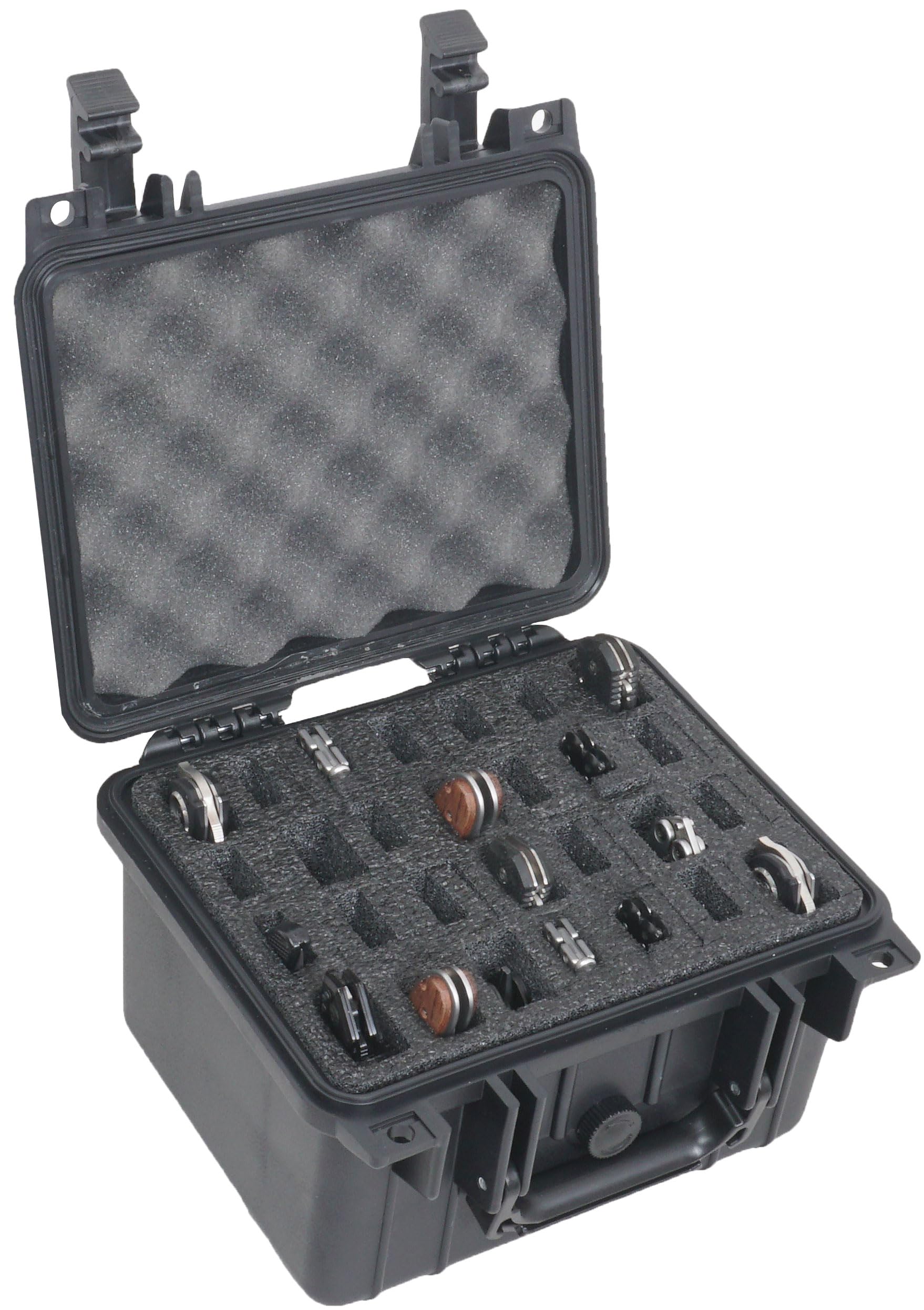 Case Club 28 Folding Knife Case - Hard Protective Travel Storage Organizer for Swiss Army Knives, Butterfly Knives & More | Lockable Rugged Design | Perfect for Camping, Hiking & Outdoor Adventures