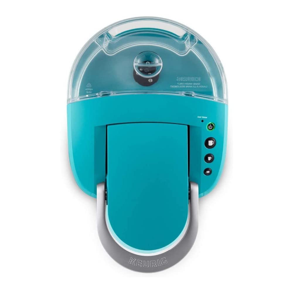 K-Compact Single-Serve K-Cup Pod Coffee Maker - 36 oz Capacity, Fast Brewing, Compact Design, Turquoise - Perfect for Home, Office, Dorm & Small Spaces