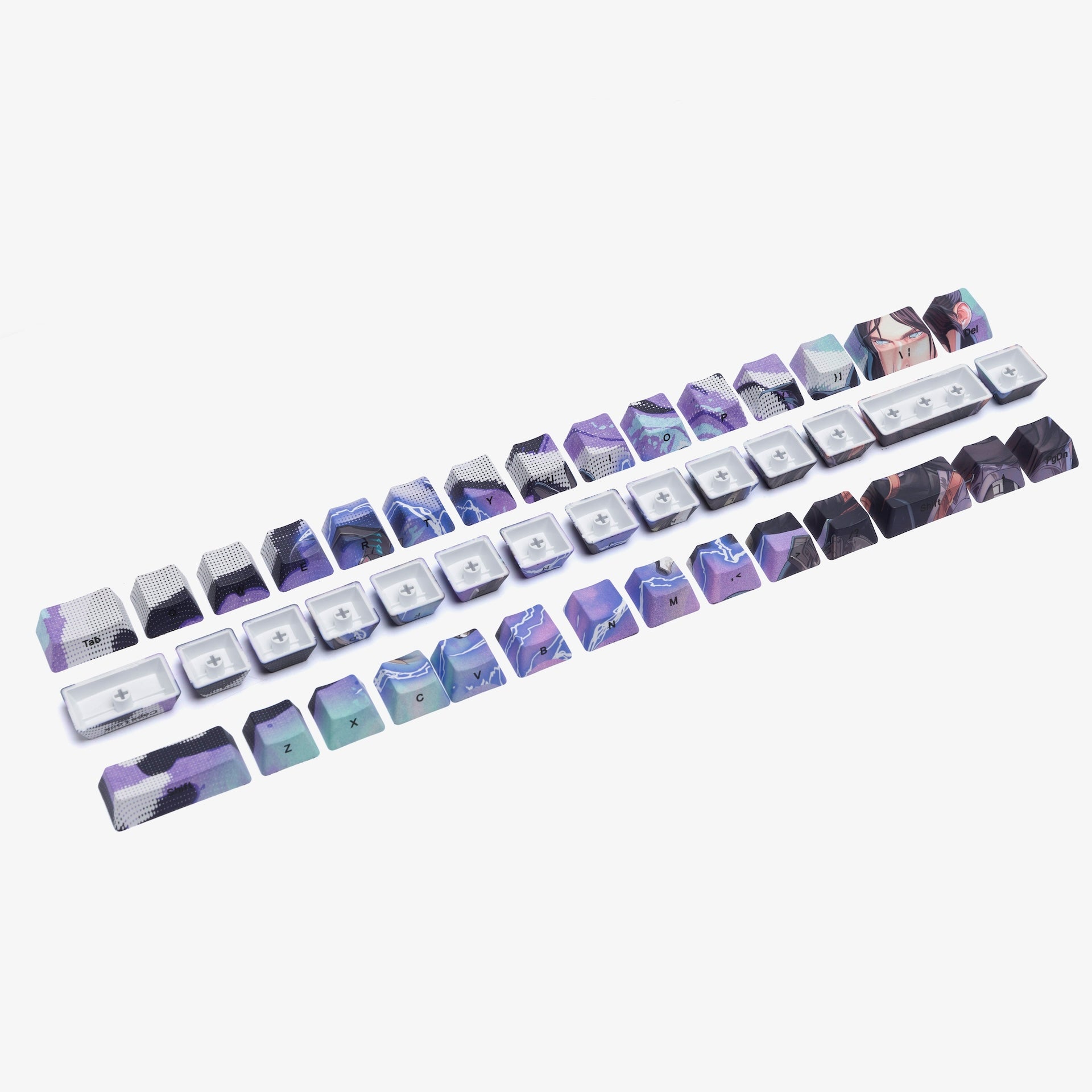 Apex Legends™ Higround 68 Keycaps Set for Wraith - Custom Gaming Keyboard Keycaps for Mechanical Keyboards - Perfect for Esports & PC Gaming Enthusiasts