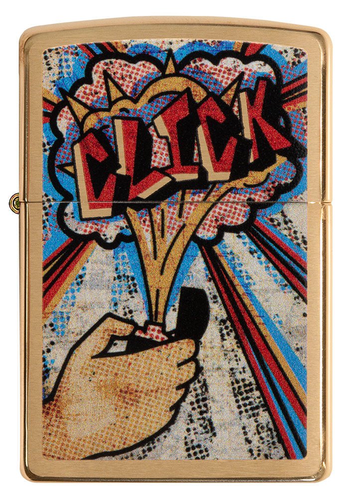 Zippo Classic Windproof Lighter with Iconic Click Design - Perfect for Camping, Hiking, and Outdoor Adventures