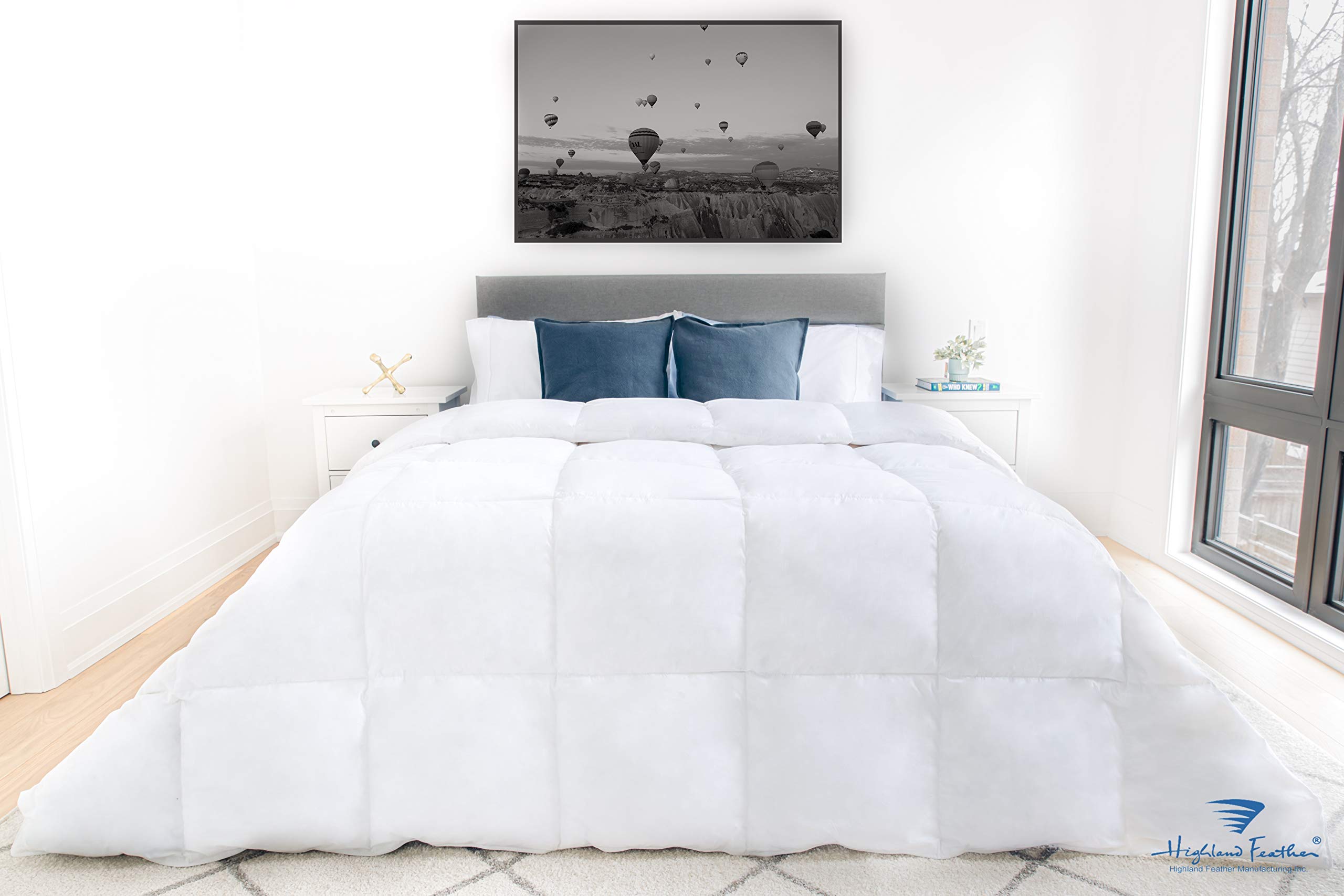 Premium B3-111-Q25 White Goose Down Comforter - Queen Size, 289 Thread Count for Ultimate Softness & Warmth | Perfect for Winter Bedding, Guest Rooms & Cozy Nights