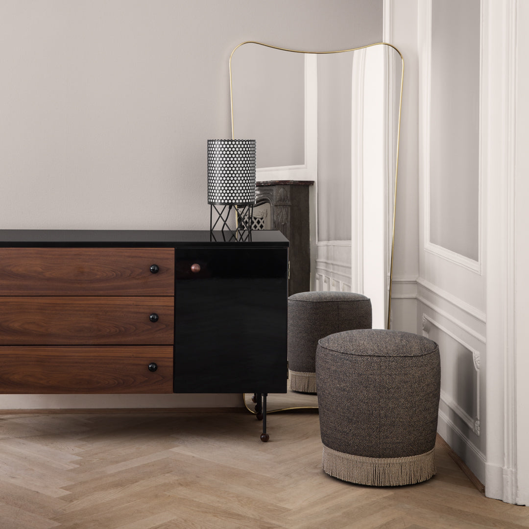Gubi Pouffe Ottomans - Modern Round Footstool with Removable Cover | Perfect for Living Room, Bedroom & Lounge Decor