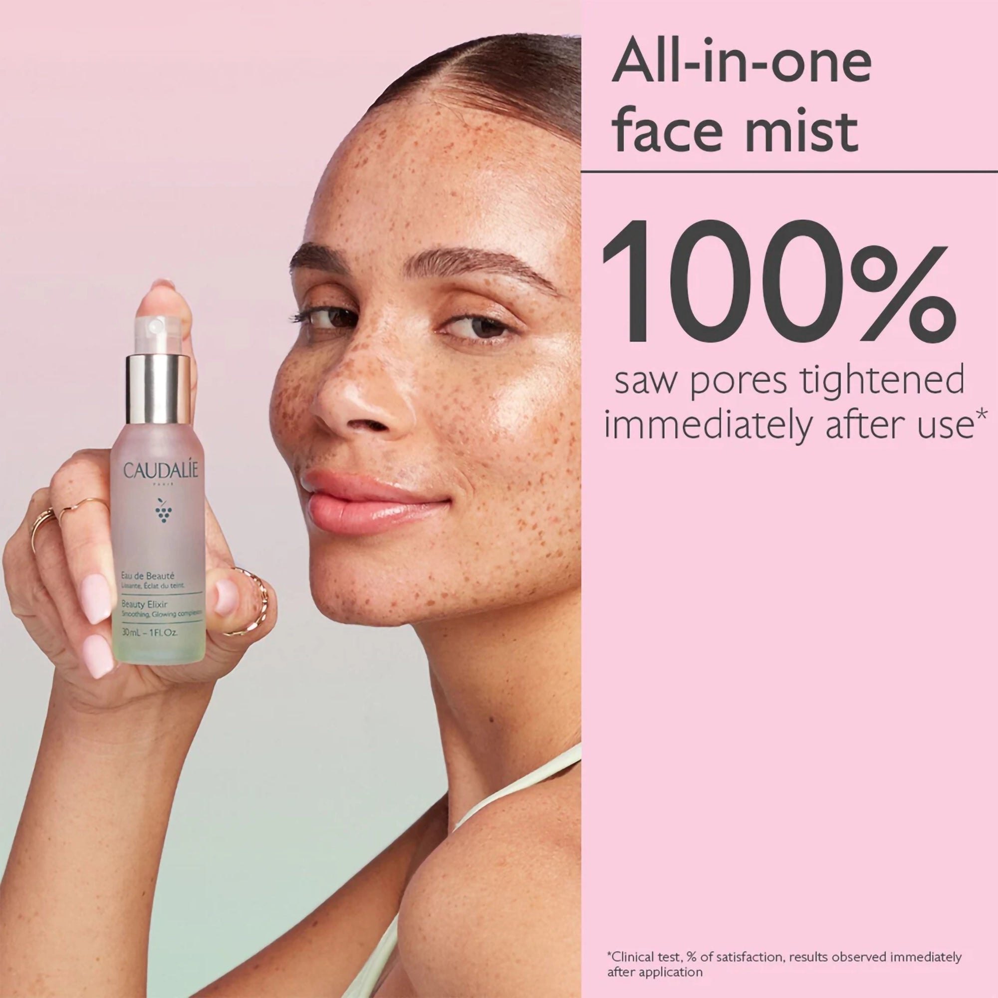 Caudalie Beauty Elixir Face Mist - Hydrating & Refreshing Facial Spray with Grape Water & Essential Oils for Glowing Skin | Perfect for Travel, Gym & Makeup Setting