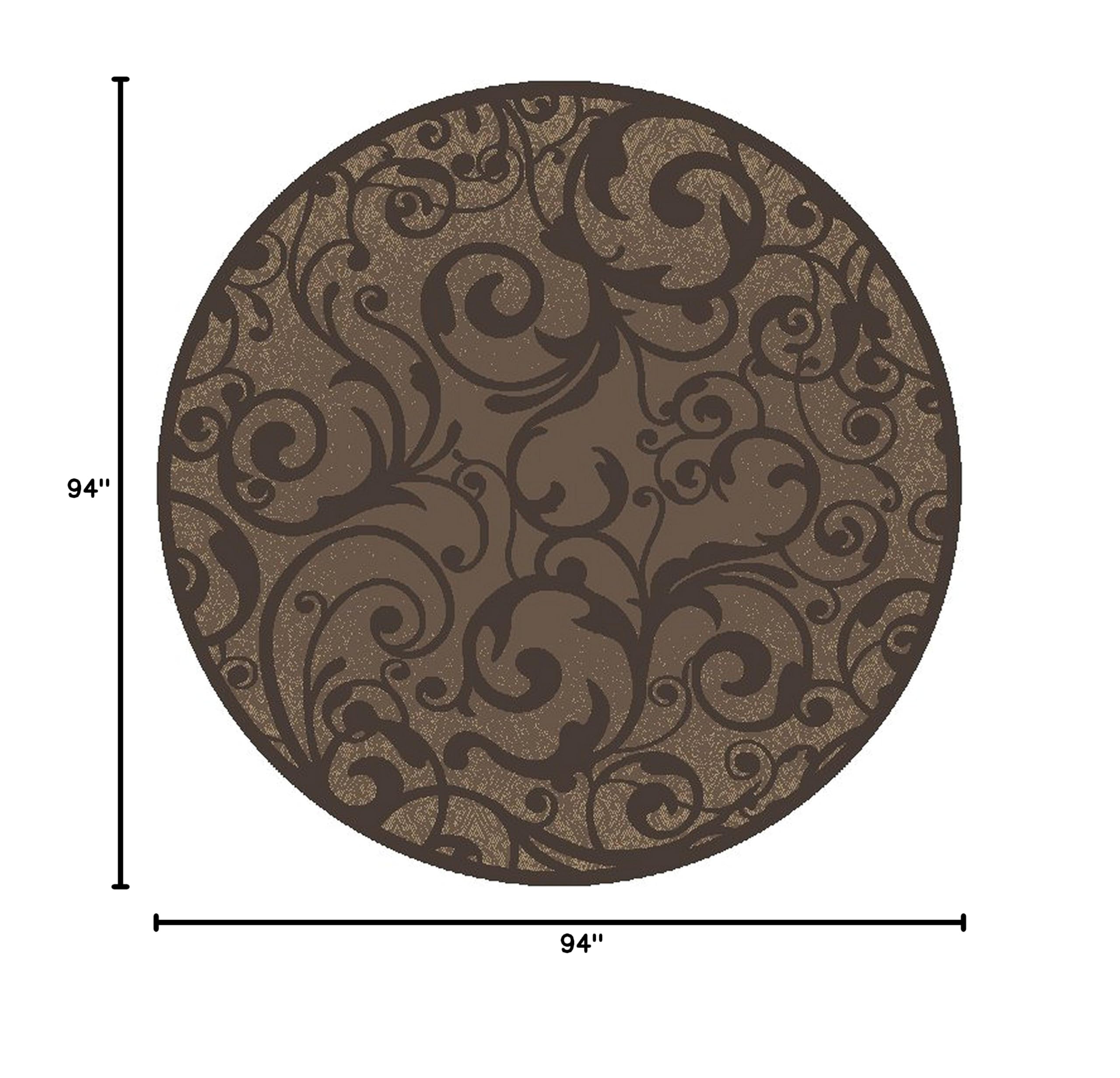Pisa Round Area Rug 7'10