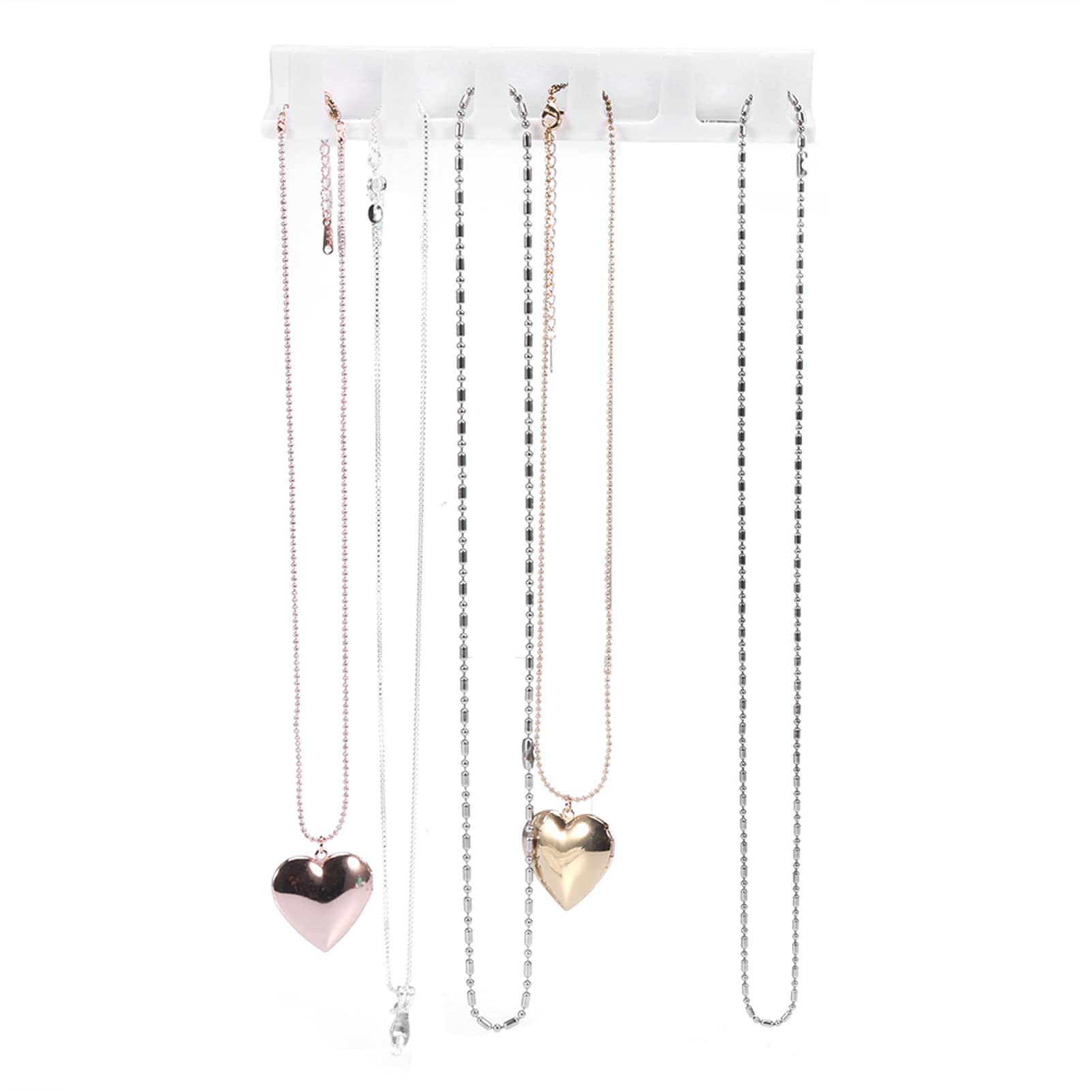 9-Piece Jewelry Organizer Wall Hanging Display - Necklace Ring Earring Storage Hook Holder with Hanger Rack | Perfect for Bedroom Closet, Boutique & Gift Shop Jewelry Organization