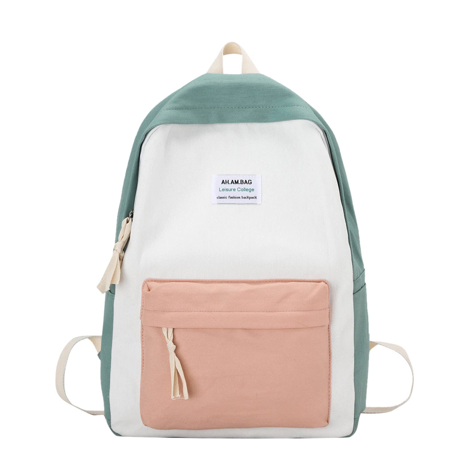 Stylish Waterproof Women's Backpack - Lightweight Laptop School Bag for College, Travel & Work - Durable Casual Daypack for Girls & Teens (Green) - Perfect for Commuting, Campus & Weekend Getaways