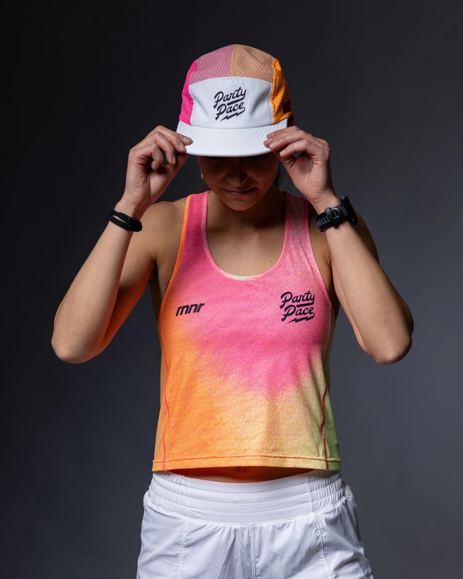 Pacer Cap - Party Pace Pink and Orange Adjustable Snapback Hat for Men & Women | Perfect for Festivals, Concerts, and Outdoor Activities