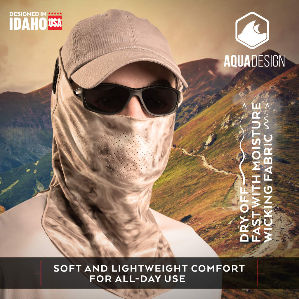 Adjustable Camouflage Face Mask Pro+ UPF 50+ Sun Protection - Breathable Outdoor Hunting & Fishing Gear for Men & Women - Perfect for Hiking, Camping, and Tactical Activities