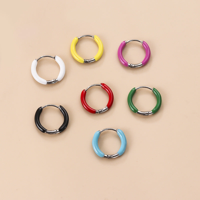 18K Gold Color Enamel Hinged Segment Ring for Women | HSPJ815 | Elegant Jewelry Gift for Anniversary, Birthday & Special Occasions