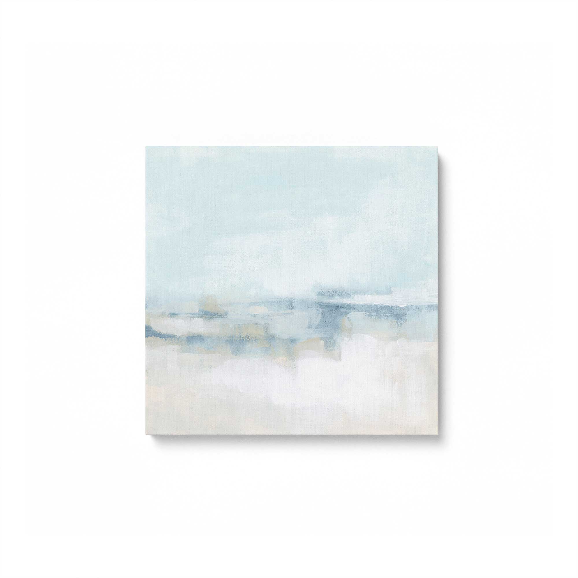 Cloudy Shoreline Hues I - Stunning Canvas Wall Art Print for Living Room, Bedroom & Office Decor | Coastal Landscape Painting | Modern Home Interior Design