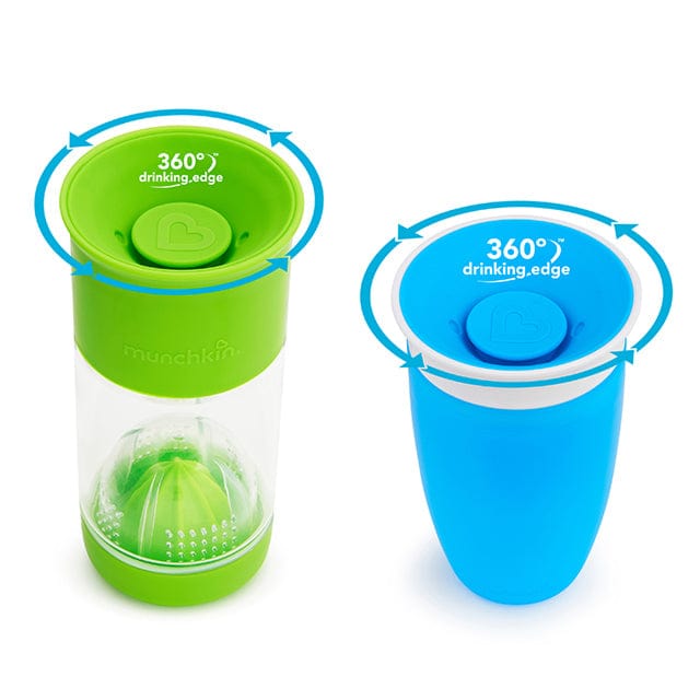 Munchkin Miracle Gift Set - 10oz & 14oz Miracle Cups for Toddlers | Spill-Proof Sippy Cups for Babies | Perfect for Daycare, Travel & Home Use