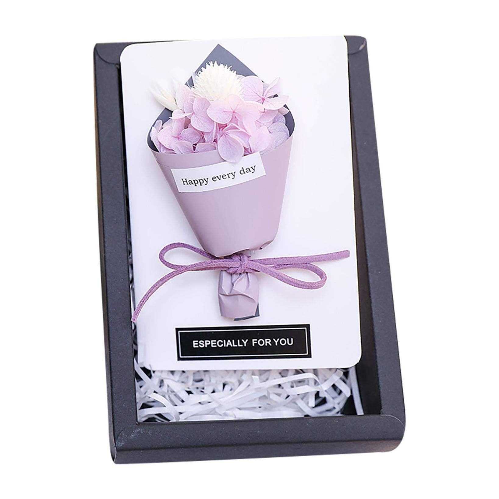 Handmade Vintage Mother's Day Greeting Cards with Dried Flowers - Kraft Blank Note Cards for Birthday Party Invitations, Thank You Notes & Special Occasions | Perfect for Wedding, Anniversary & Friendship Gifts