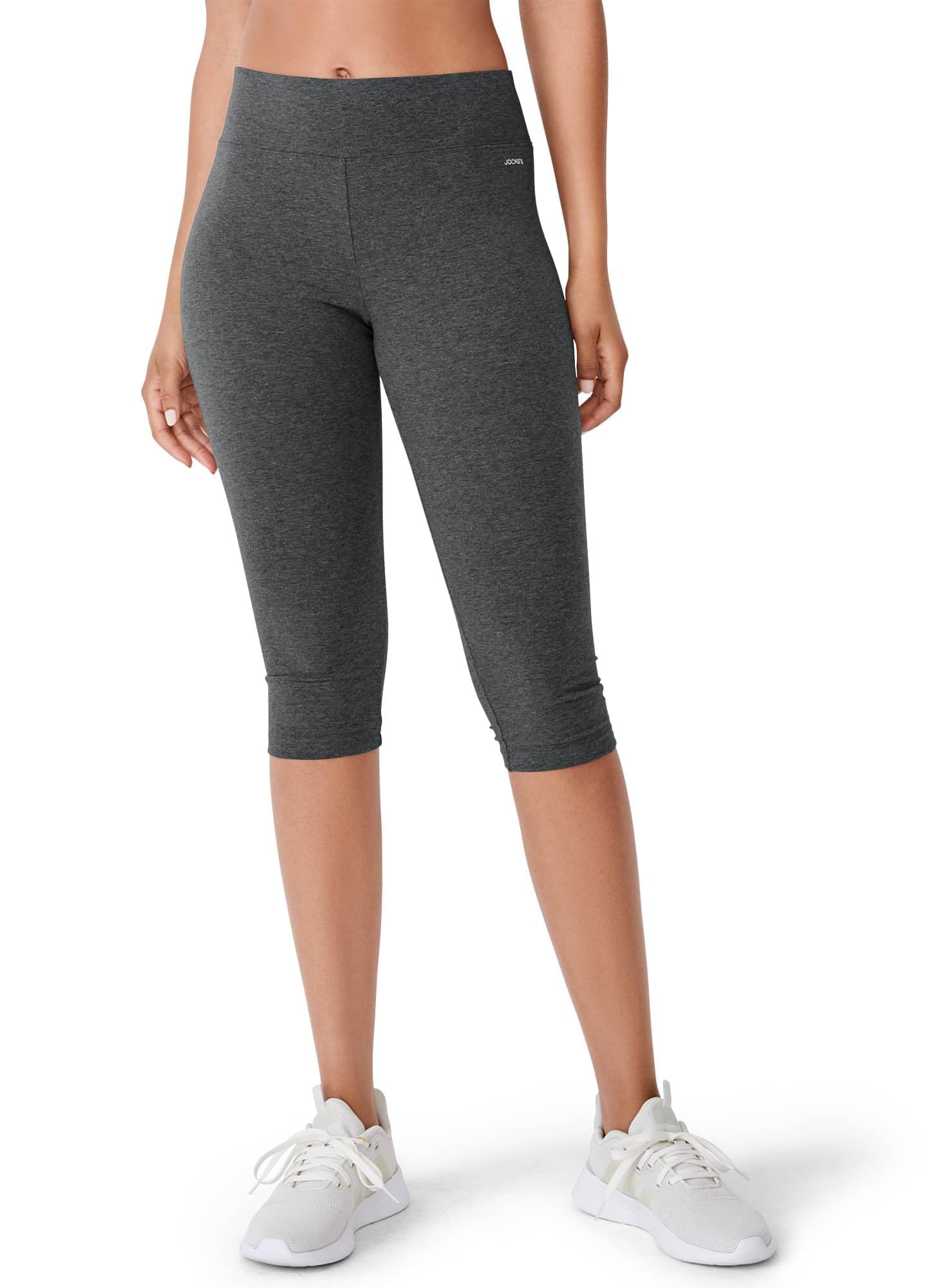 Jockey Women's Activewear Cotton Stretch Judo Leggings - High Waist Yoga Pants for Workout, Running & Martial Arts Training