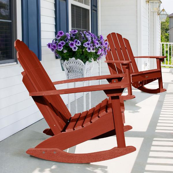 Premium Outdoor Classic Westport Adirondack Rocking Chair - All-Weather Resistant, Comfortable Patio & Garden Rocking Chair for Porch, Deck, Backyard Relaxation