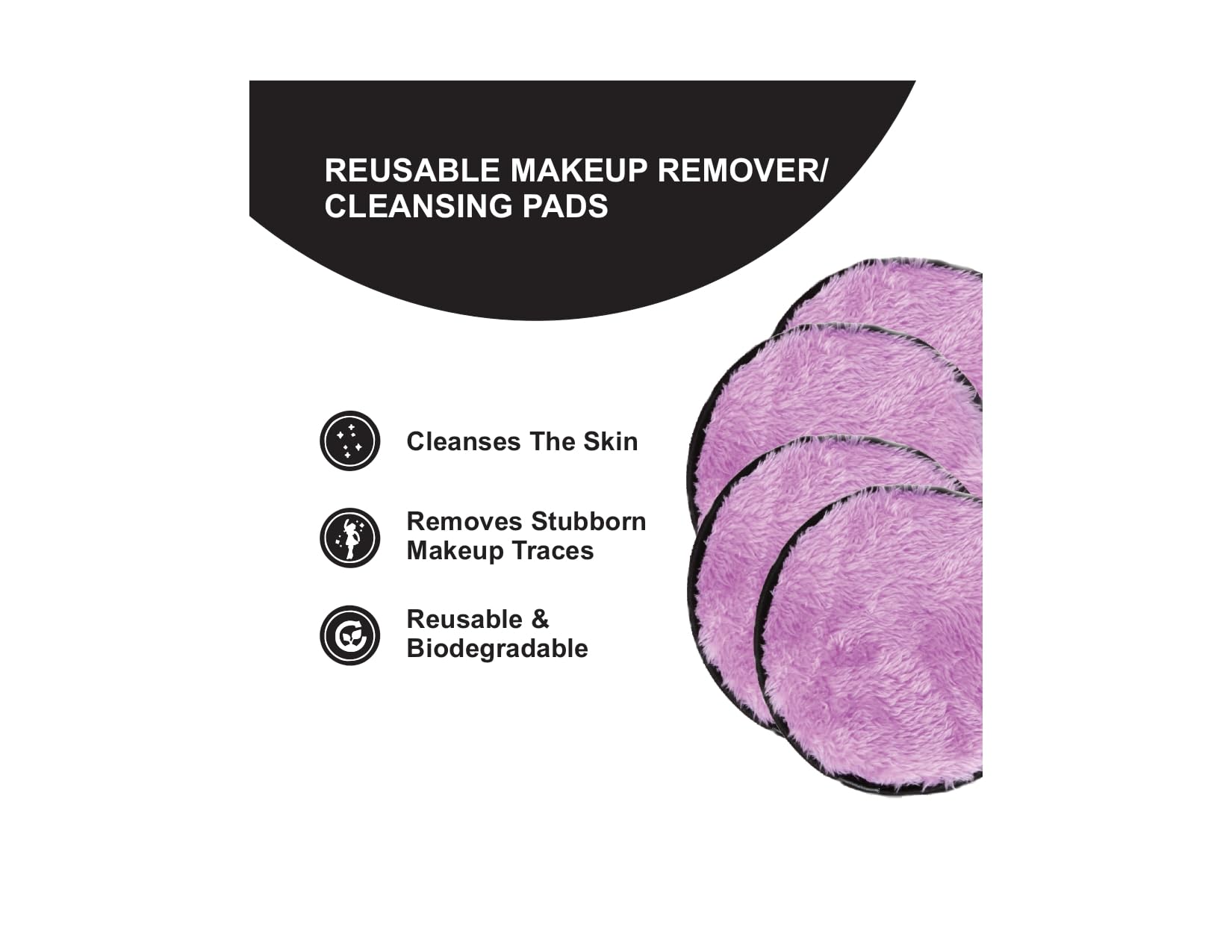 **SARRA Reusable Makeup Remover Pads - Gentle Cleansing Pads for Face & Eye Makeup | Hypoallergenic & Eco-Friendly for Oily, Dry & Sensitive Skin | 2-Pack | Perfect for Travel, Daily Skincare & Sustainable Beauty Routine**