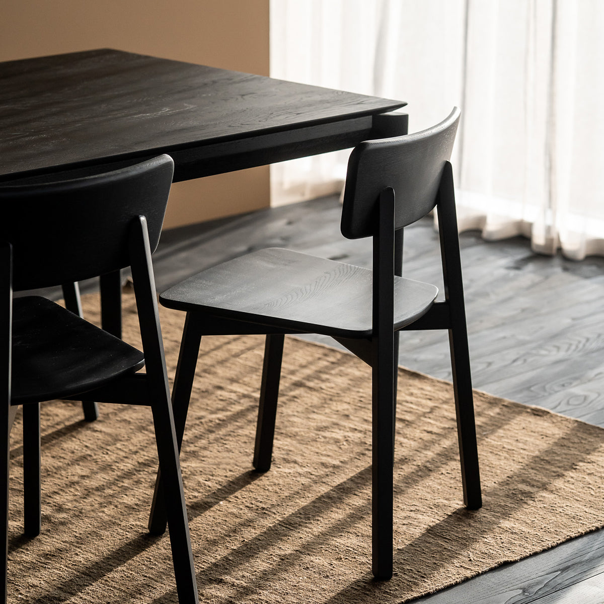 Casale Dining Chair - Modern Wooden Kitchen Chairs Set of 2, Comfortable Upholstered Seats for Dining Room, Kitchen, Breakfast Nook & Home Decor