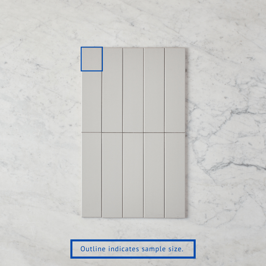 Riverton Matte Grey Subway Tile Sample - Premium Ceramic Wall & Backsplash Tile for Kitchen, Bathroom, and Shower Renovation