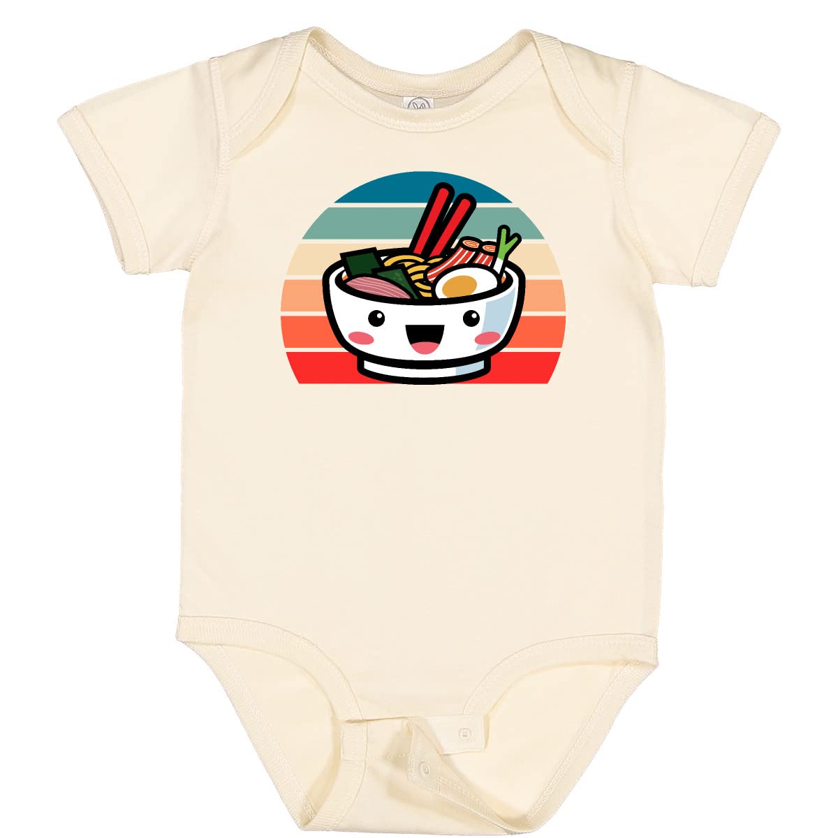 Inktastic Noodle Bowl Japanese Cute Ramen Kawaii Baby Bodysuit - Adorable Infant Onesie for Anime Lovers & Ramen Fans - Perfect for Casual Wear, Photo Shoots & Themed Parties