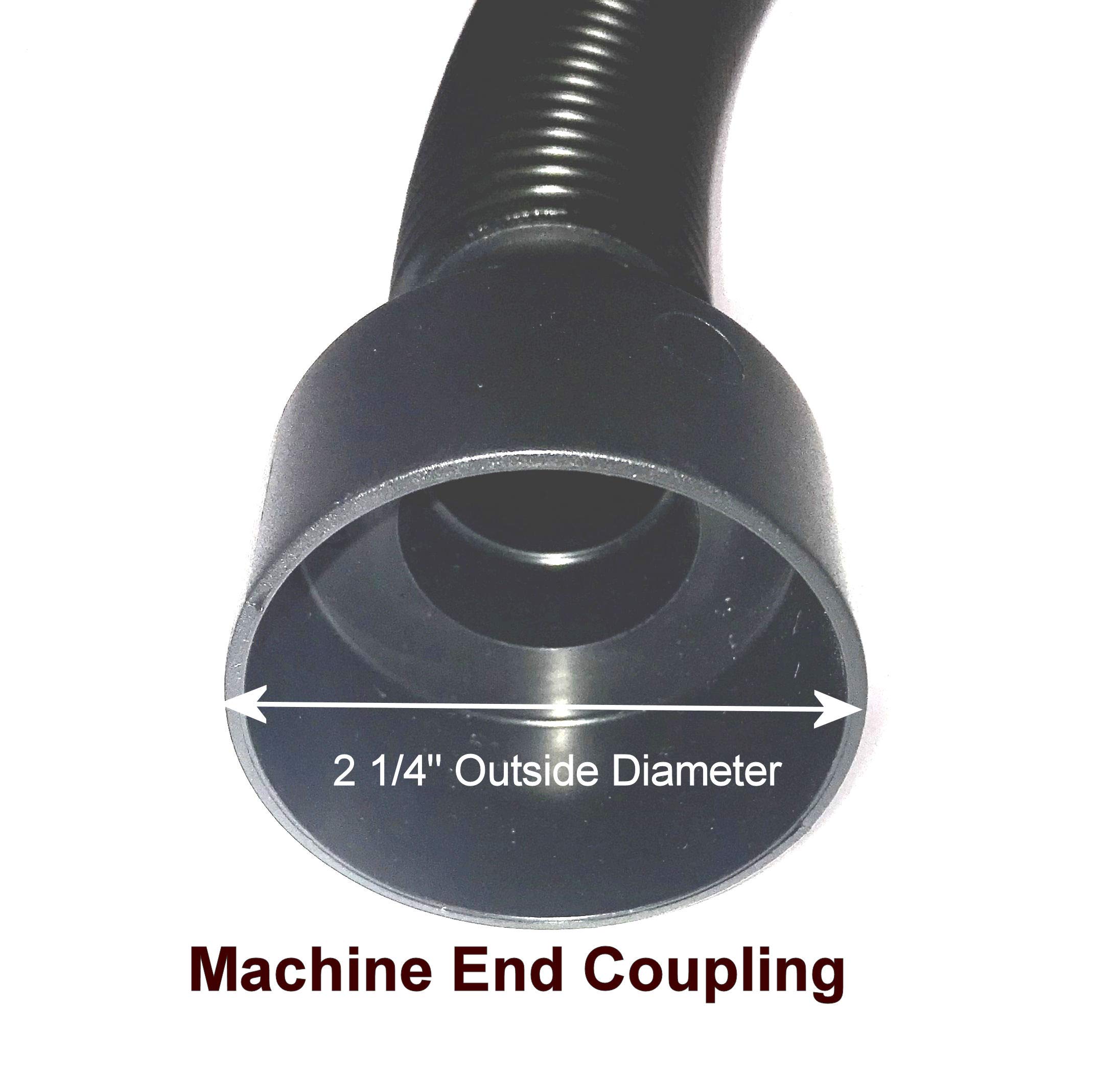 Heavy Duty Shop Vac Hose - 6' Crushproof Vacuum Hose for Ridgid Wet Dry Vac, Ideal for Commercial Cleaning