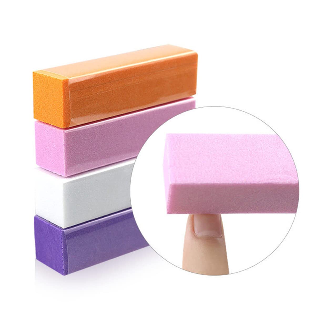 FRCOLOR Professional Nail File & Brush Set - 2 Pack Nail Art Tools with Cleaning Brush, Powder Brush, Polish Block & Remover for Salon & Home Manicure/Pedicure | Perfect for DIY Nail Care, Acrylic Nails & Gel Polish Application