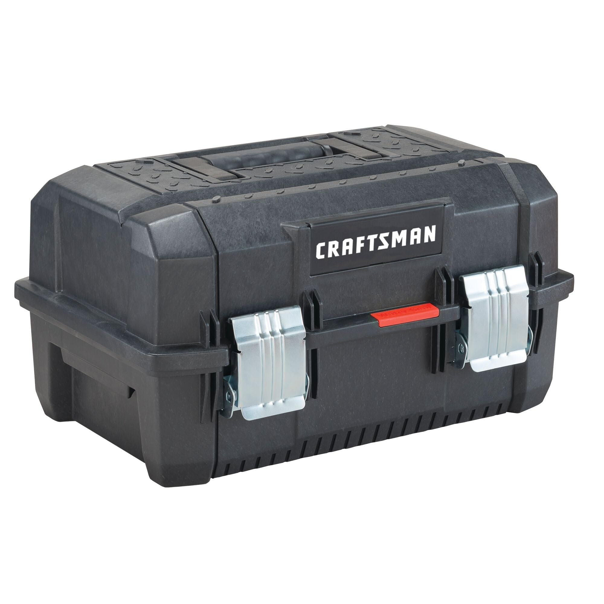 CRAFTSMAN 18-Inch Black Tool Box - Heavy Duty Tool Storage Organizer for Garage, Workshop & DIY Projects (CMST18001)