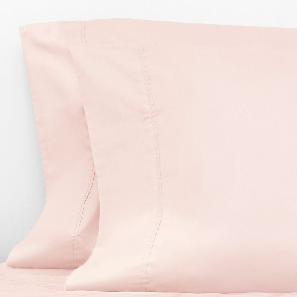 Luxury 400 Thread Count Rose Pink Pillowcase Set of 2 - Soft & Breathable Bedding for Side Sleepers & Hot Sleepers - Perfect for Master Bedroom, Guest Room & Airbnb