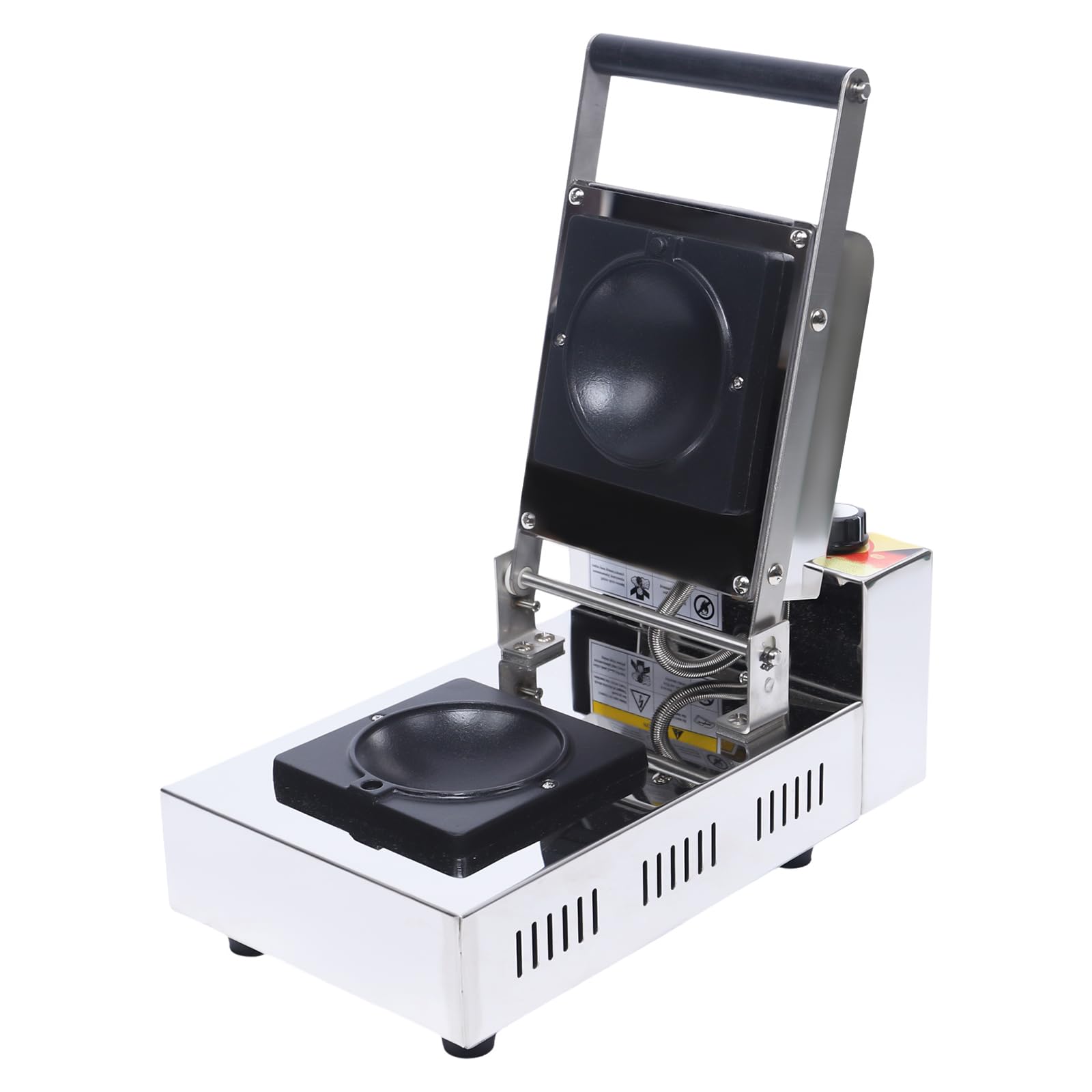 1Kw Electric Ice Cream Burger Maker & Waffle Machine - Panini Press for Homemade Ice Cream Hamburgers, Sandwiches & Bread | Perfect for Parties, Dessert Shops & Home Baking