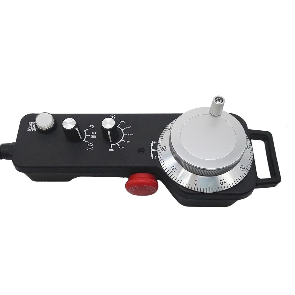 6 Axis 24V CNC MPG Manual Pulse Generator - CALT TM2080-100BST24 Magnification Switch for CNC Machine Control | Perfect for Milling, Lathe & Router Operations