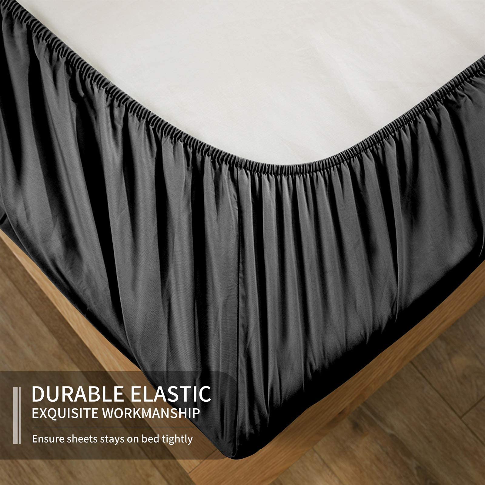 EaseHome Queen Size Bed Sheet Set - Ultra Soft Luxury Brushed Microfiber Bedding with 18